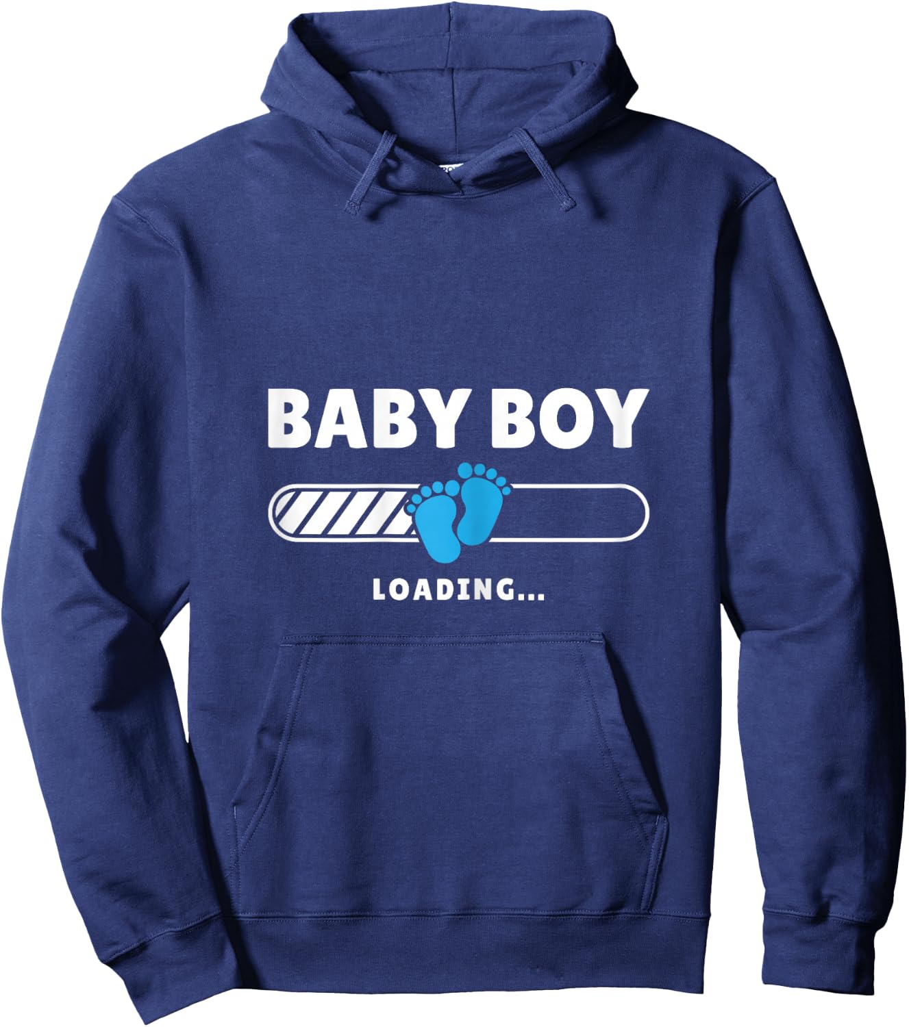 Mom Baby Boy Loading Mother To Be Pregnancy Pregnant Woman Hoodie - Hoodie | Navy