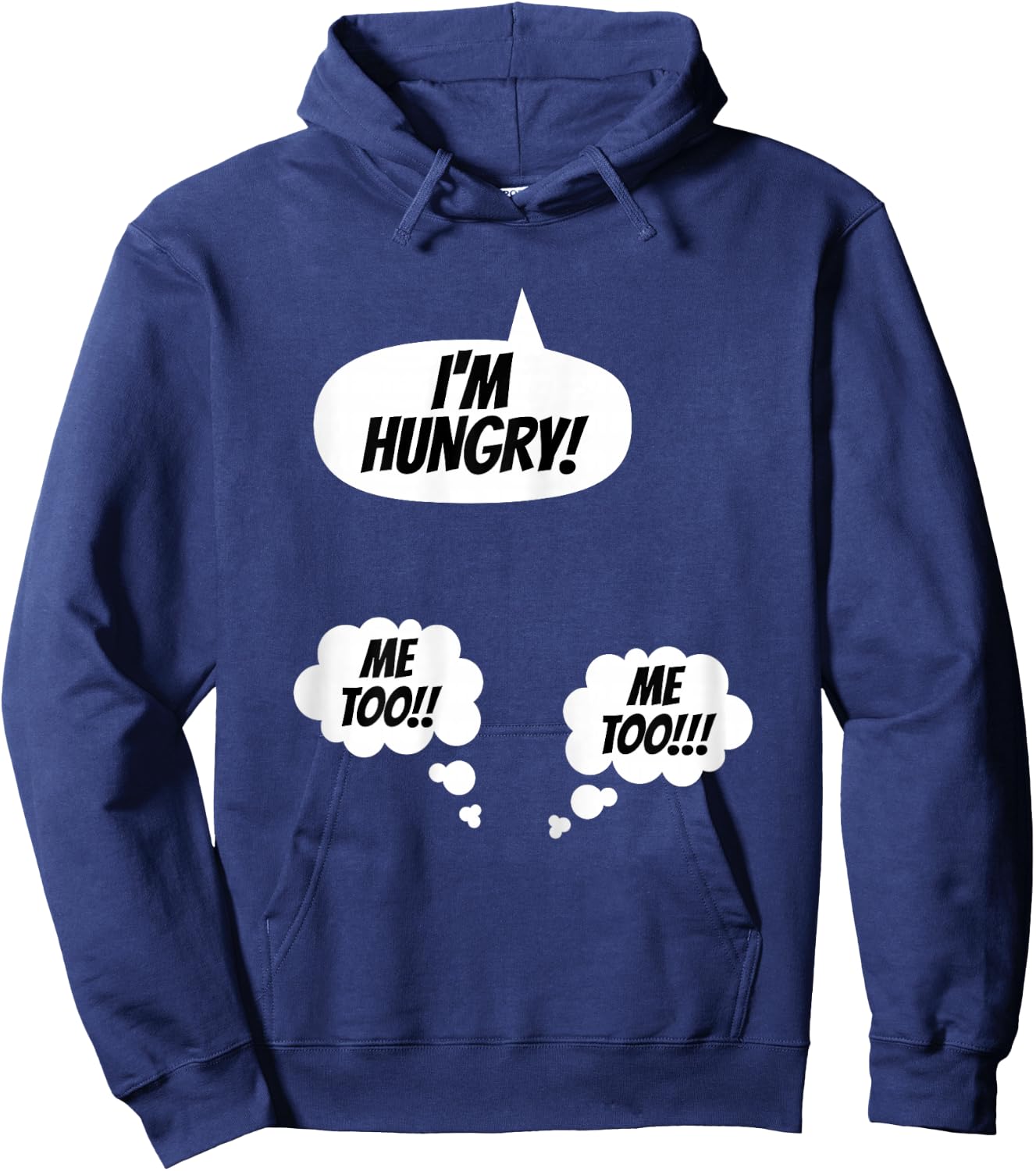New Mom Mum Twins Announcement Pregnancy Parents to Be Dad Hoodie - Hoodie | Navy
