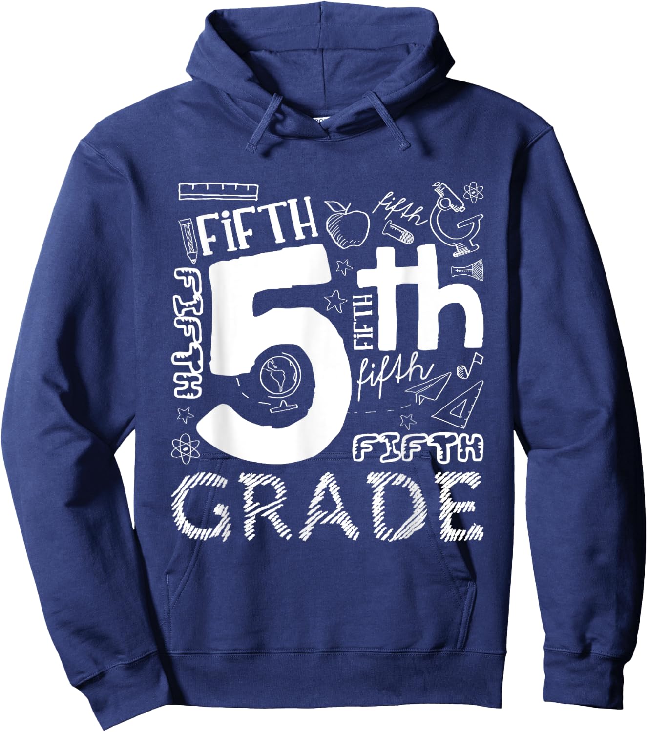Hello 5th Grade Here I Come Teacher Fifth Grade Boys Girls Hoodie - Hoodie | Navy