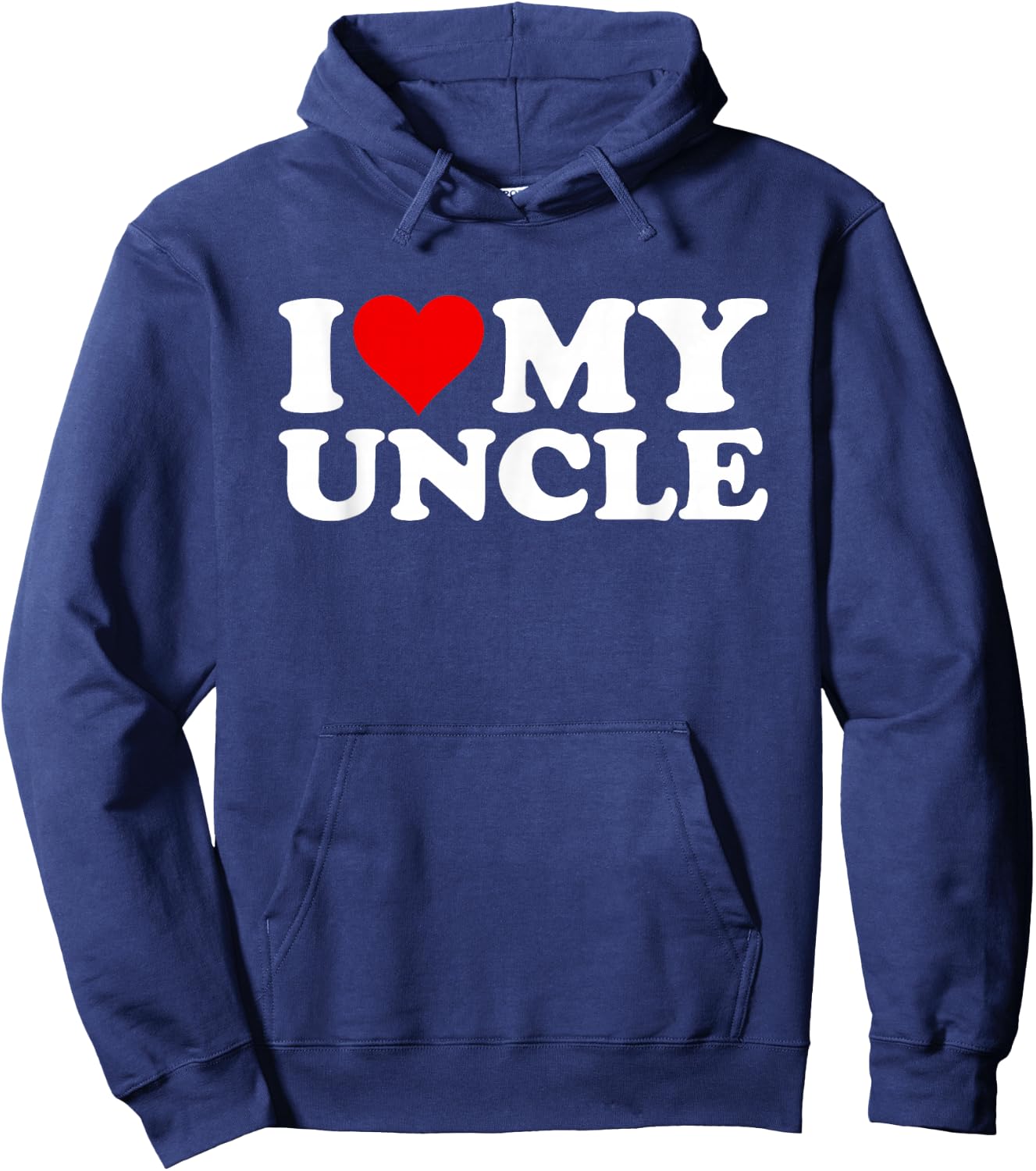 I Love Heart My Uncle Hoodie - Hoodie | Navy