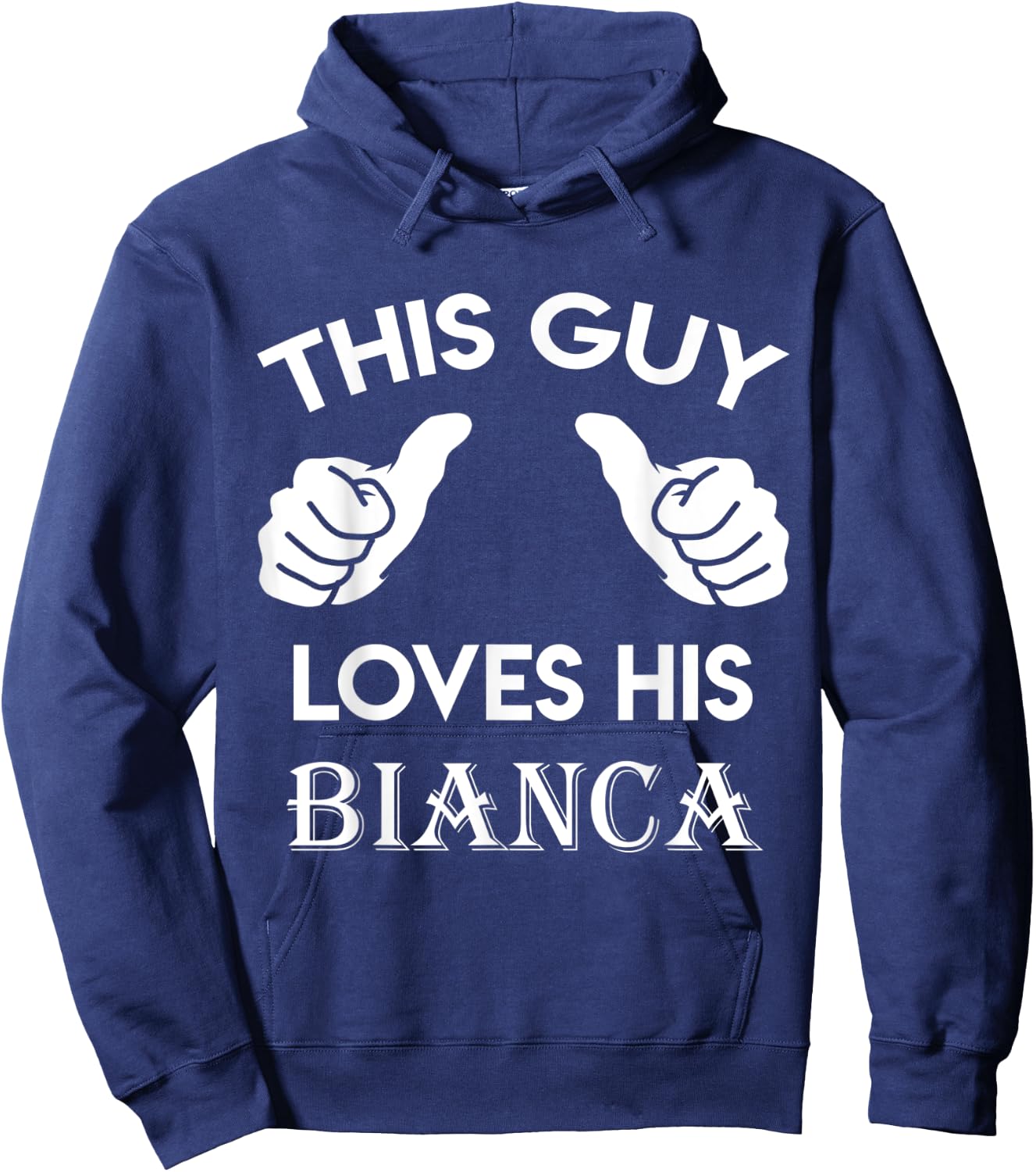This guy loves his BIANCA gift valentine Anniversary 71k Hoodie - Hoodie | Navy