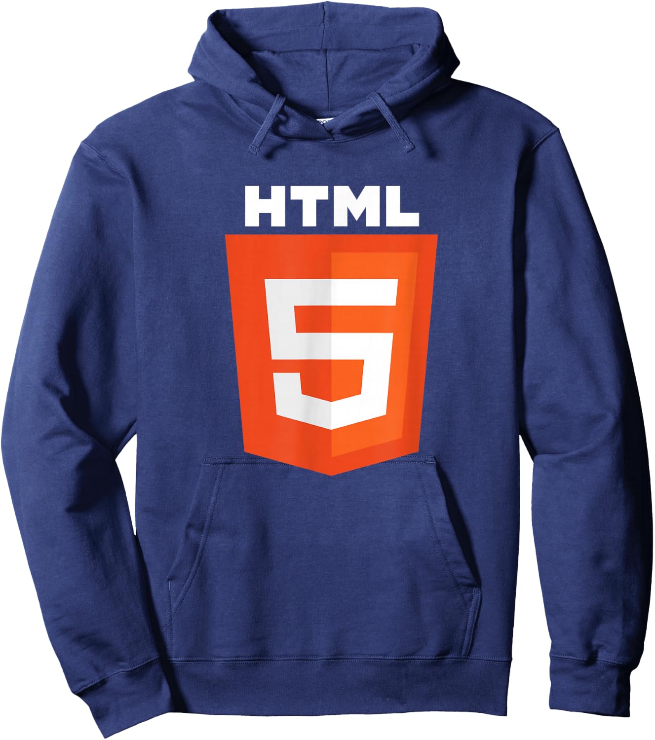 HTML5 HTML Logo Web Programmer Nerd Funny - Computer Coding Hoodie - Hoodie | Navy