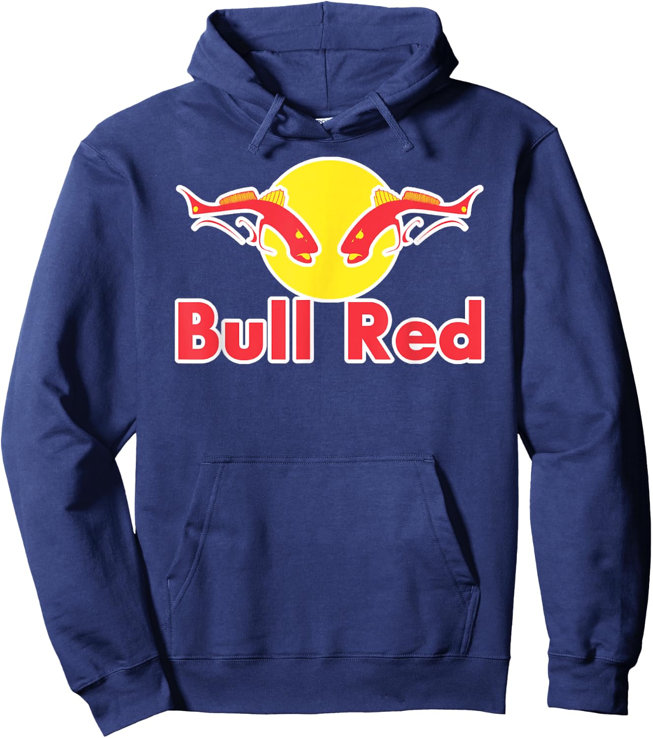 Bull Redfish Saltwater Pole Breakers Hoodie - Hoodie | Navy