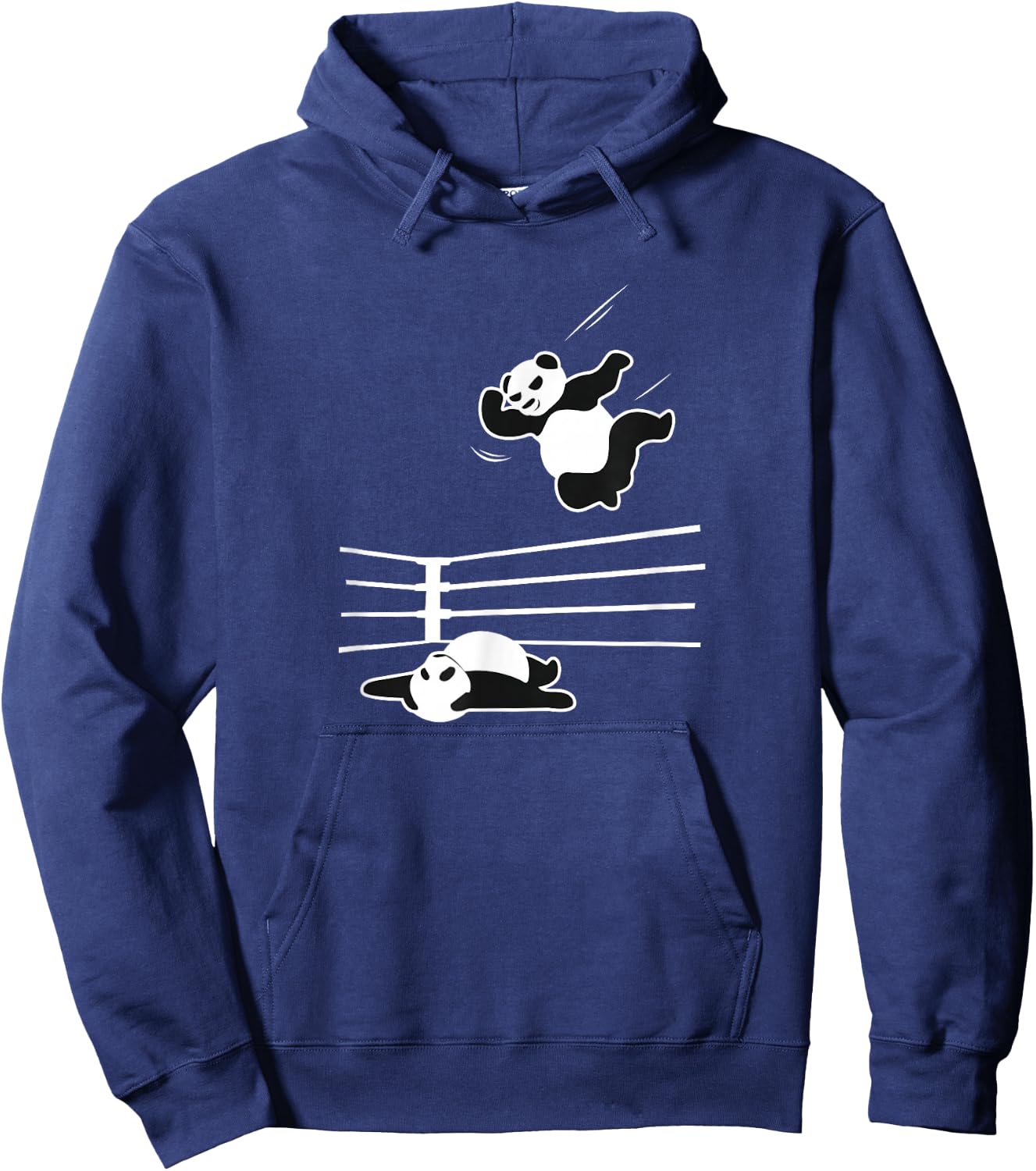 Panda Bear Wrestler Wrestling Grappling Hoodie - Hoodie | Navy