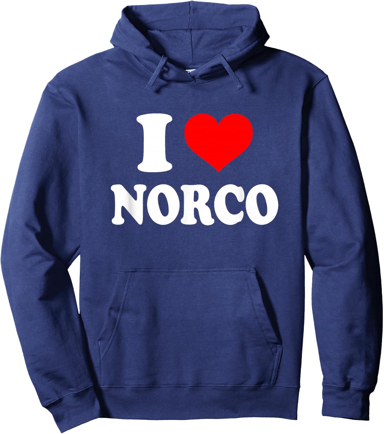 I Love Norco Hoodie - Hoodie | Navy