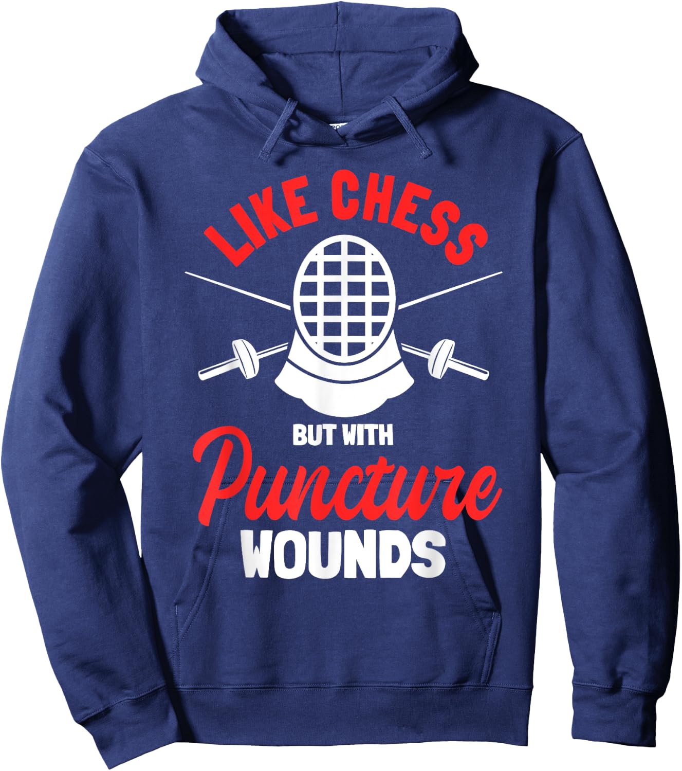 Fencing Combat Sport Foil Epee Fence Sabre Sword Fencer Hoodie - Hoodie | Navy