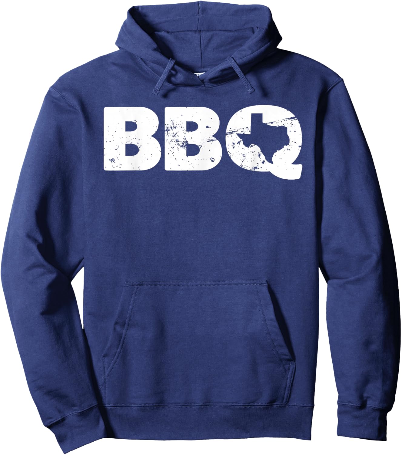 Texas BBQ novelty Texas barbecue and map vintage BBQ Hoodie - Hoodie | Navy