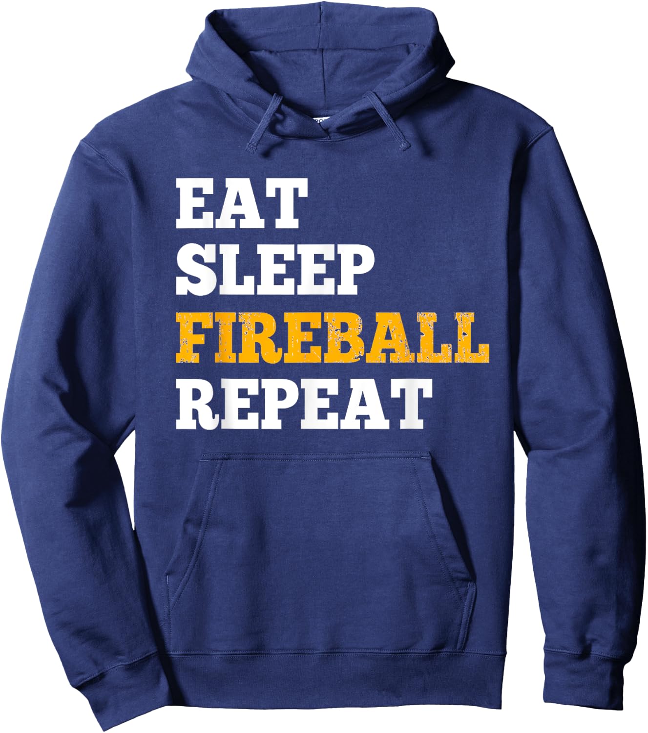 Eat Sleep Fireball Repeat - Shirt for RPG Gamers Hoodie - Hoodie | Navy