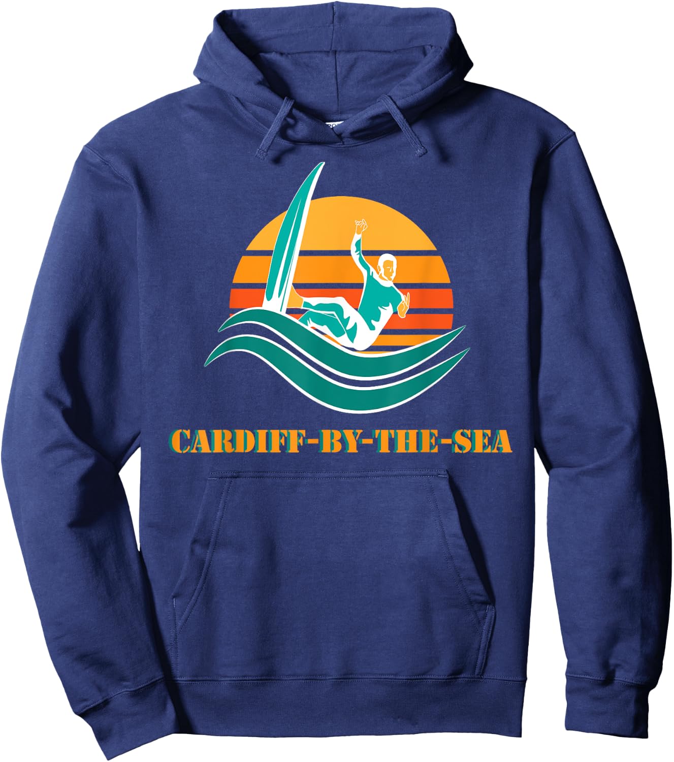 Cardiff by the Sea Souvenir California Men Women Hoodie - Hoodie | Navy