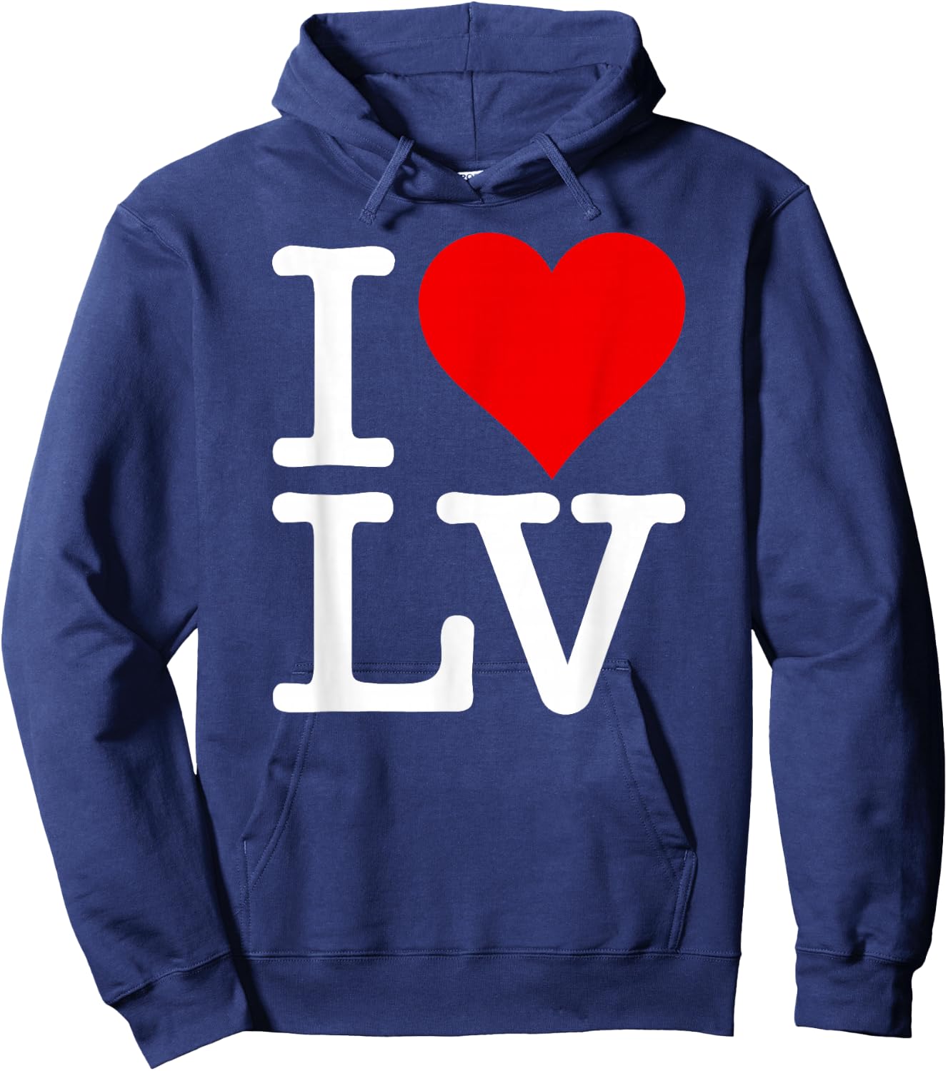 I Love Heart Las Vegas Nevada Lv Hoodie - Hoodie | Navy