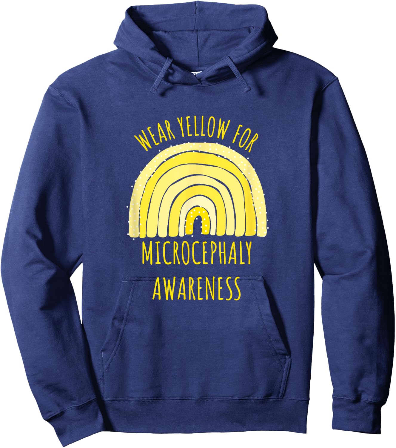 Wear Yellow For Microcephaly Awareness Shirt | Microcephaly Hoodie - Hoodie | Navy