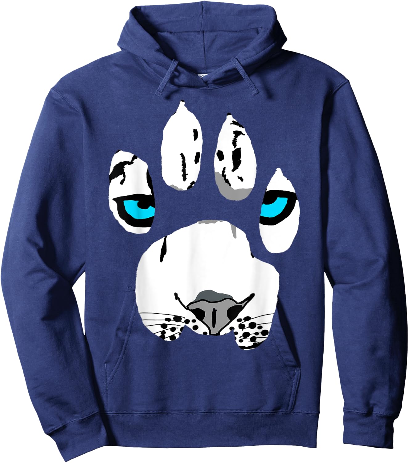 Snow Leopard Paw Claws Wildcat Feline Big Cat Tiger Women Kids Hoodie - Hoodie | Navy