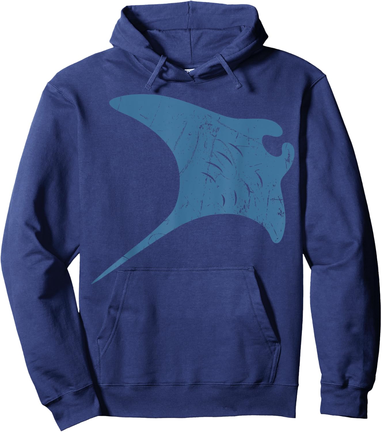 Manta Ray Vintage Stingray Fish Mantas Ocean Biologist Hoodie - Hoodie | Navy