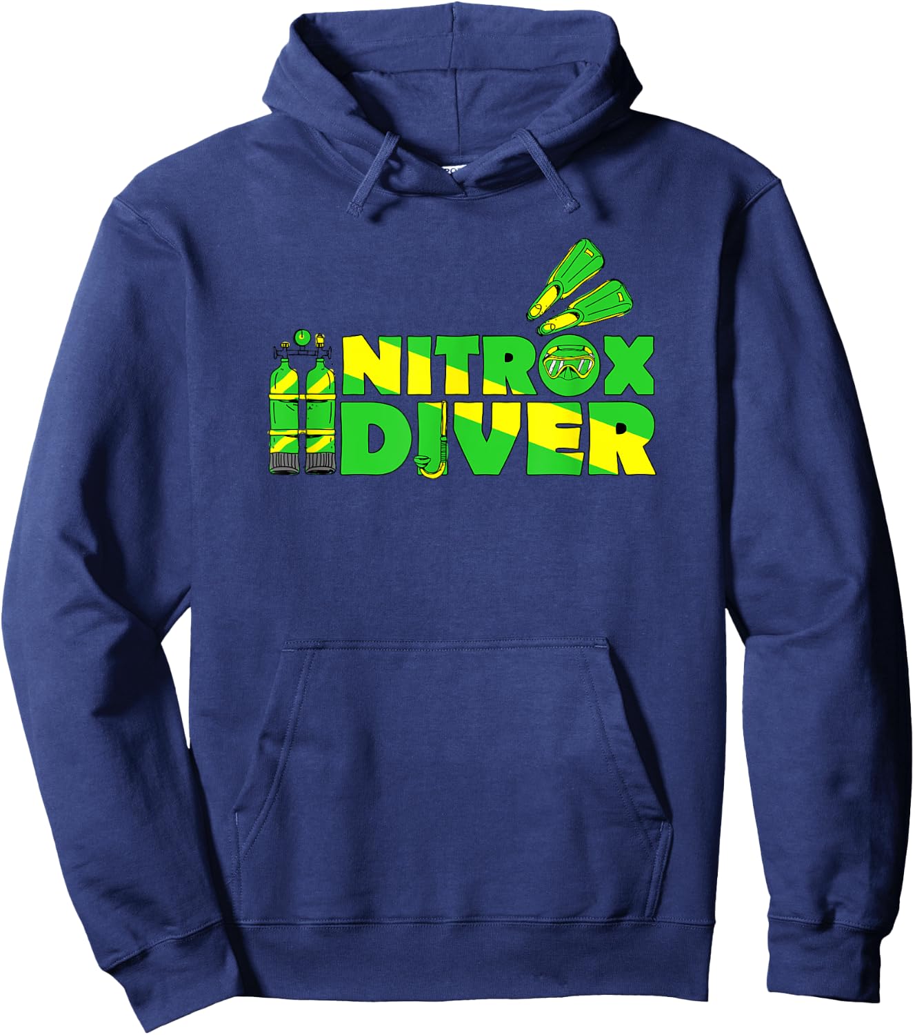 Nitrox Diver Shirt - Scuba Diving Shirt Gifts Hoodie - Hoodie | Navy