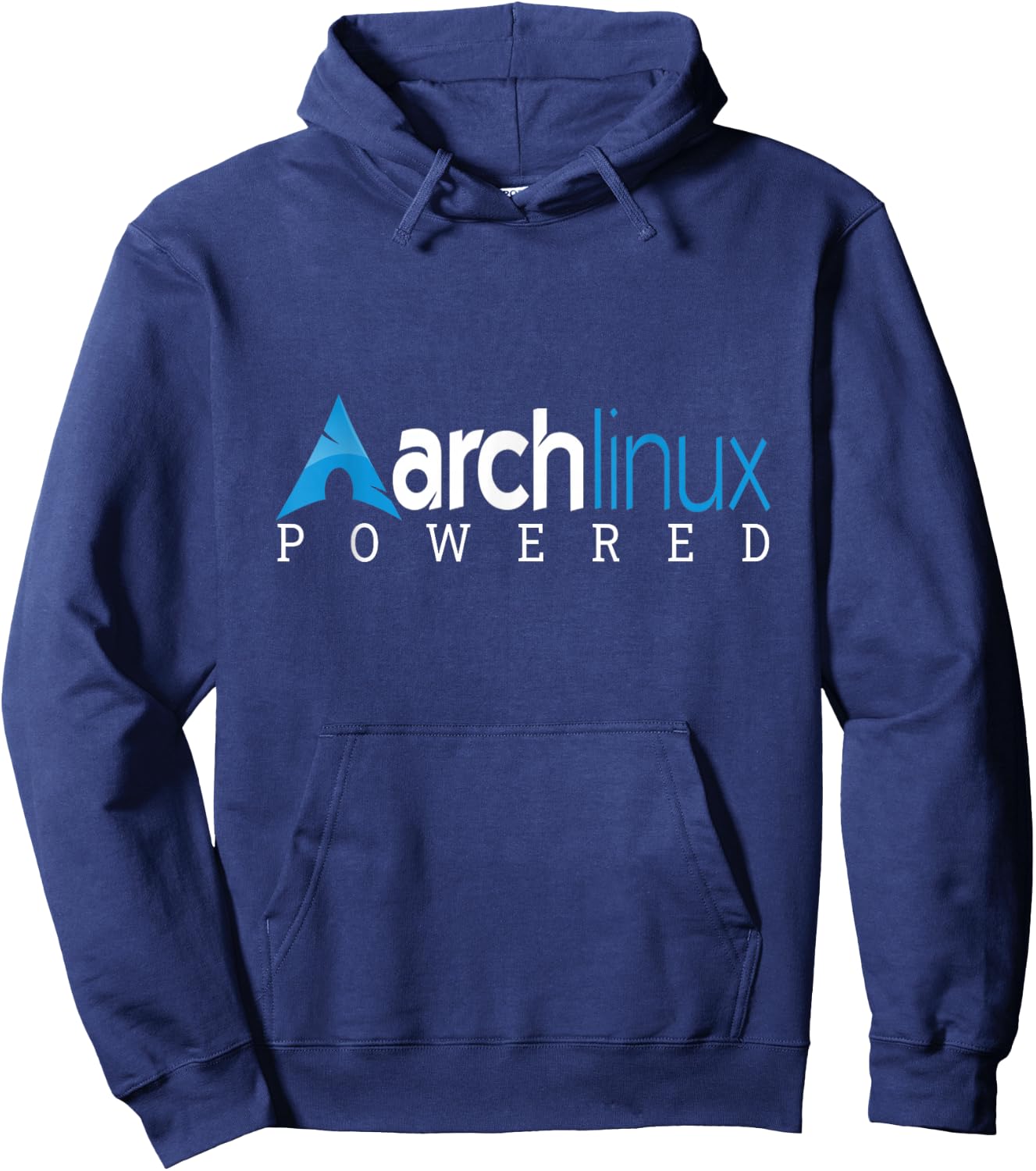 Powered by Arch Linux tagline and Logo Open Source Os Hoodie - Hoodie | Navy