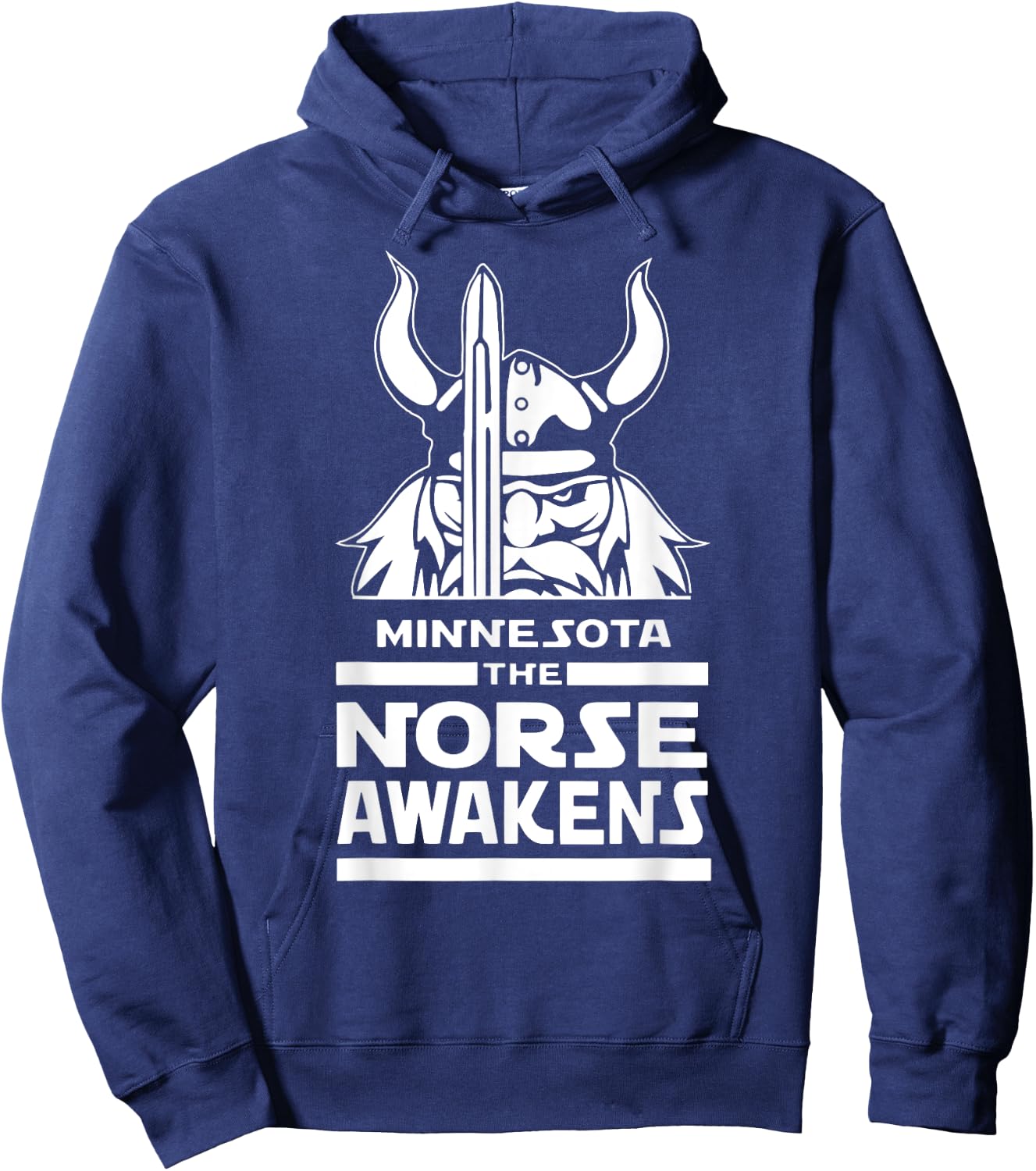 Tout Wear Minnesota: Minnesota Norse Viking - Black, Small - -Adults, Kids - Short Sleeve - - Classic Fit - Polyester 100% - Scandinavian Culture Hoodie - Hoodie | Navy