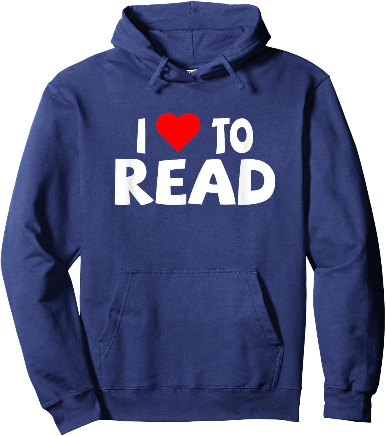 Reader Shirt I Love to Read Heart Reading Hoodie - Hoodie | Navy