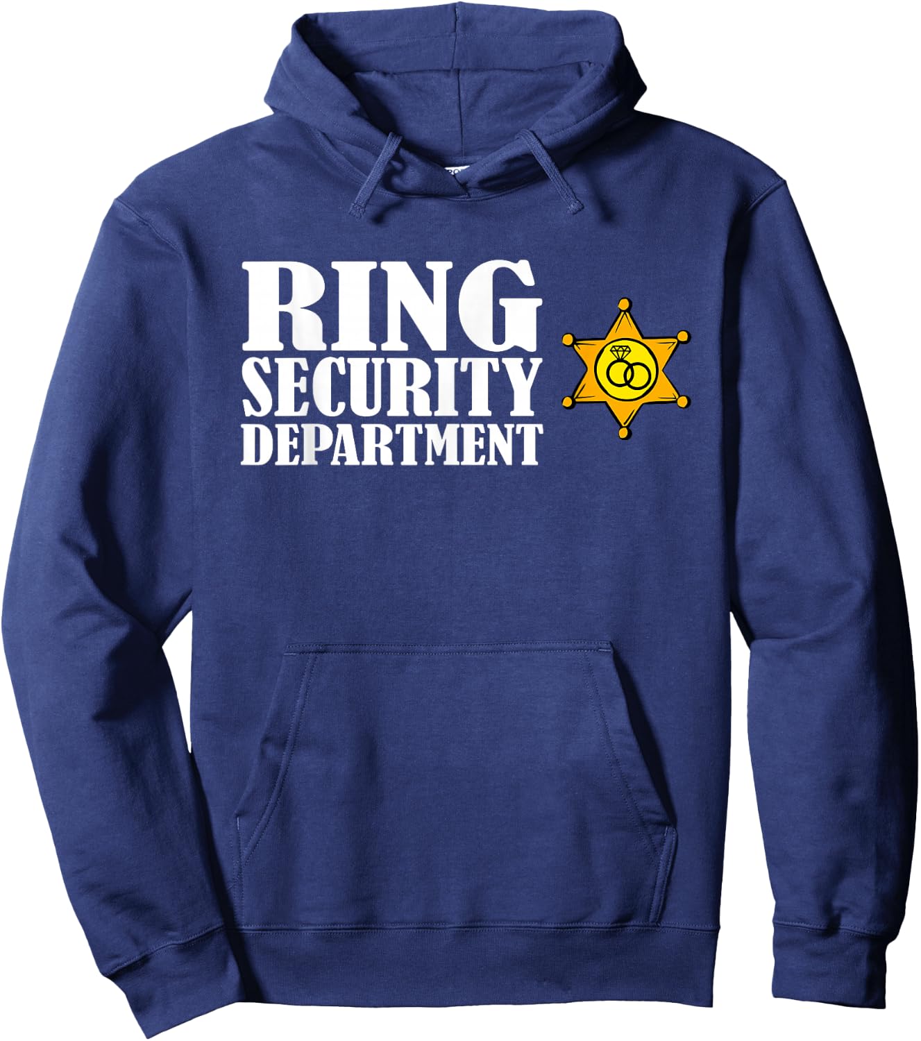 Ring Security Department Shirt for Bearer Wedding Boys Party Hoodie - Hoodie | Navy