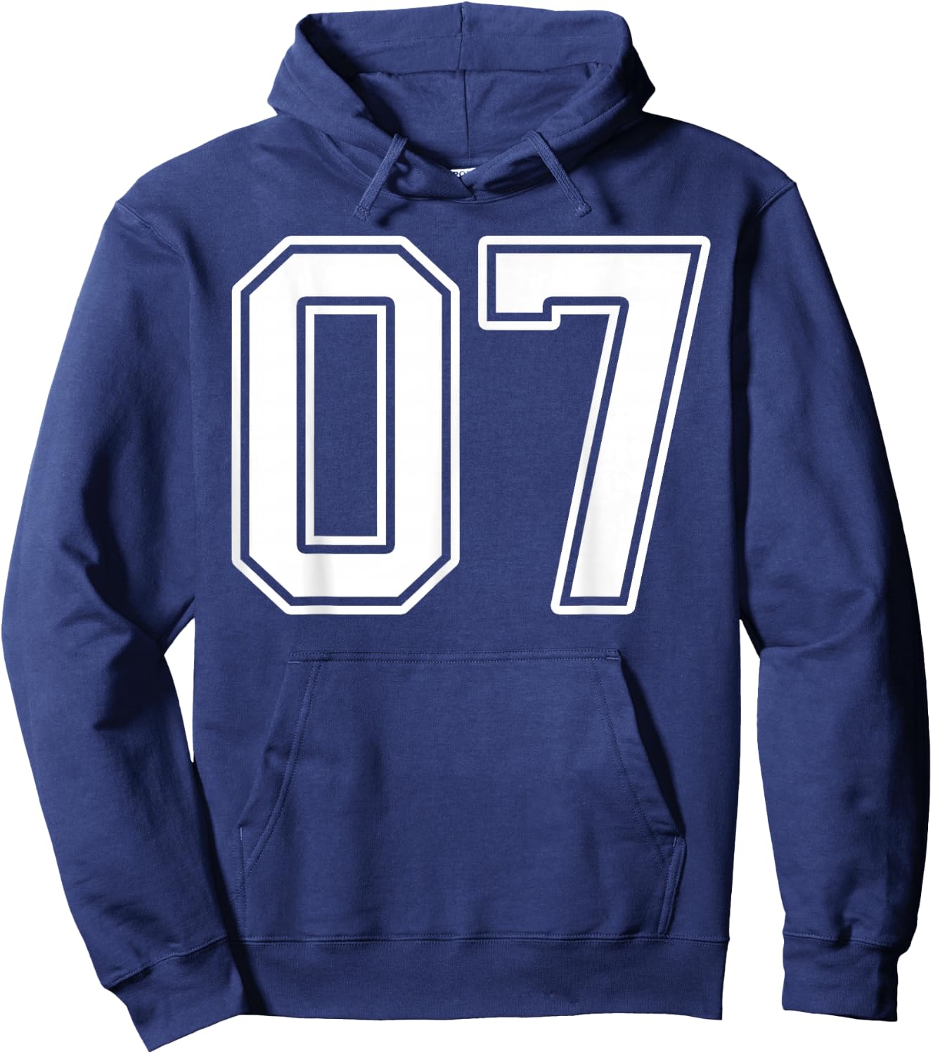 Number 7 Fan Player Jersey Style #07 Men Women Kids Hoodie - Hoodie | Navy