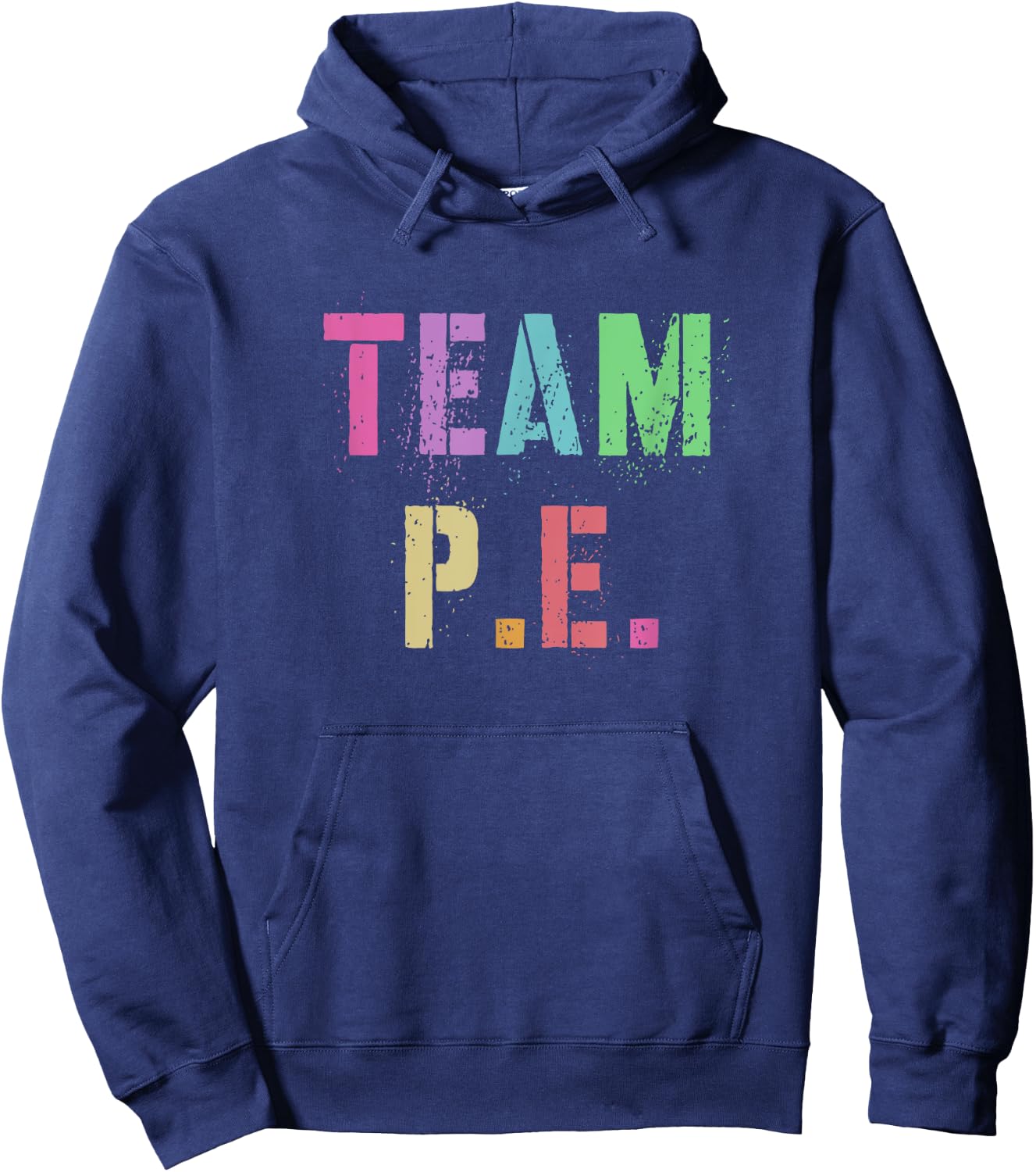TEAM P.E Physical Education Team Kids Gym Crew PE Teacher Hoodie - Hoodie | Navy