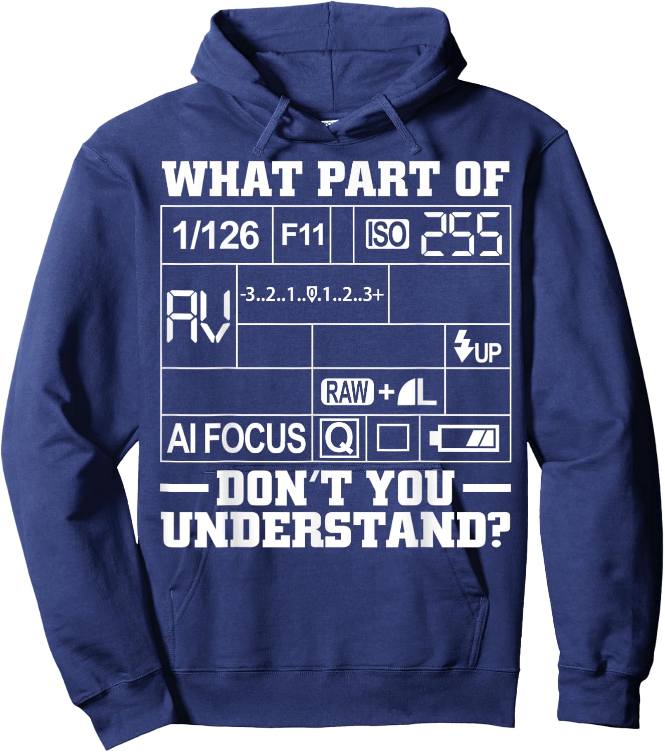 Cool Photography Art Women Camera Photographer Hoodie - Hoodie | Navy