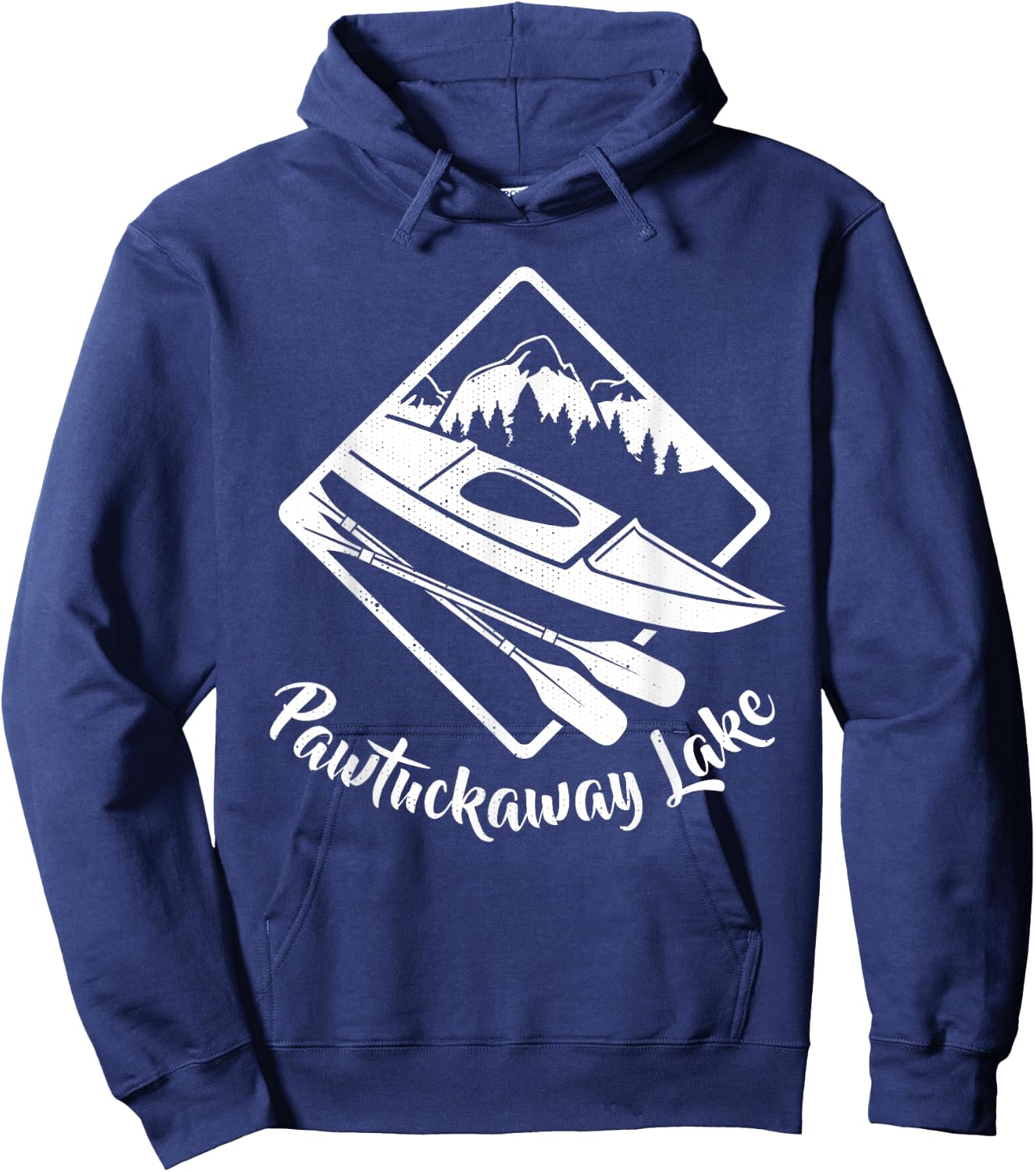 Pawtuckaway Lake Kayak Kayaking Boating Camping Rafting Hoodie - Hoodie | Navy
