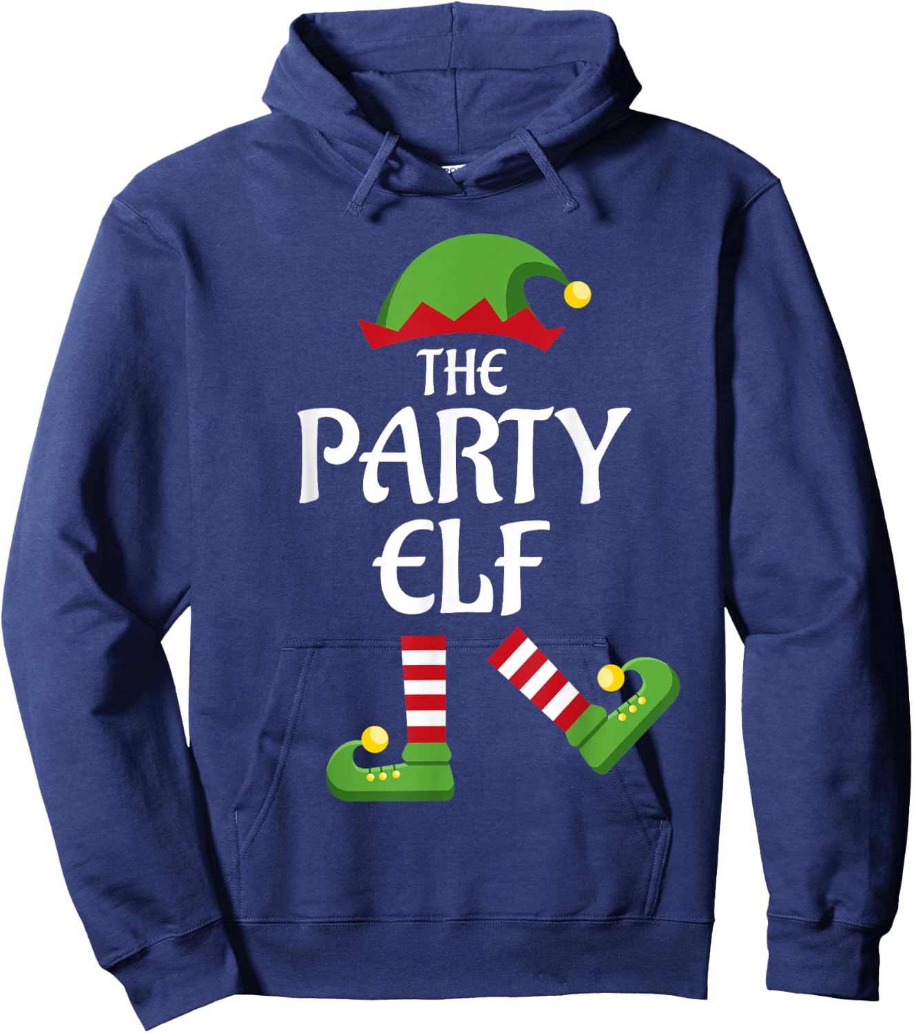 Party Elf Family Matching Group Christmas Dancing Hoodie - Hoodie | Navy
