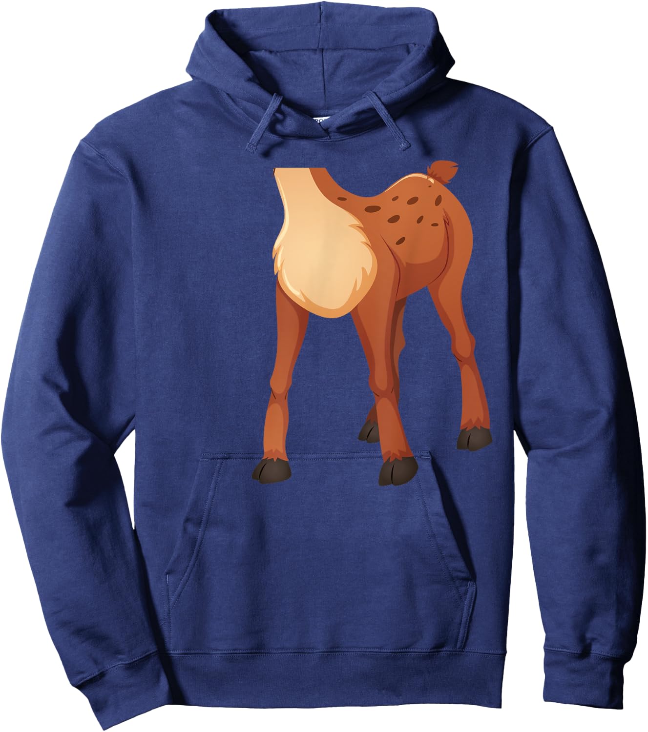 Headless Deer Lazy DIY Halloween Costume Funny Animal Body Hoodie - Hoodie | Navy
