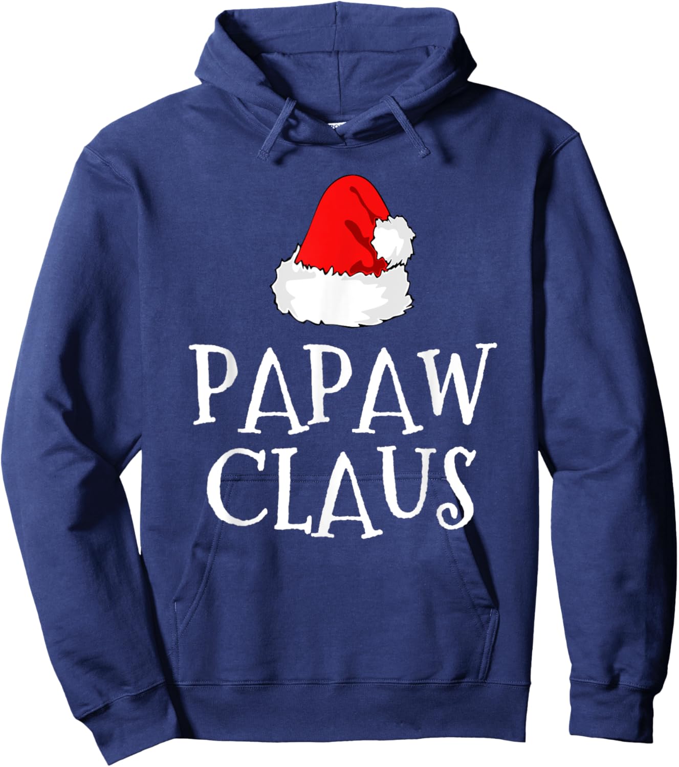 Papaw Claus Christmas Santa's Pajama Family Matching Hoodie - Hoodie | Navy