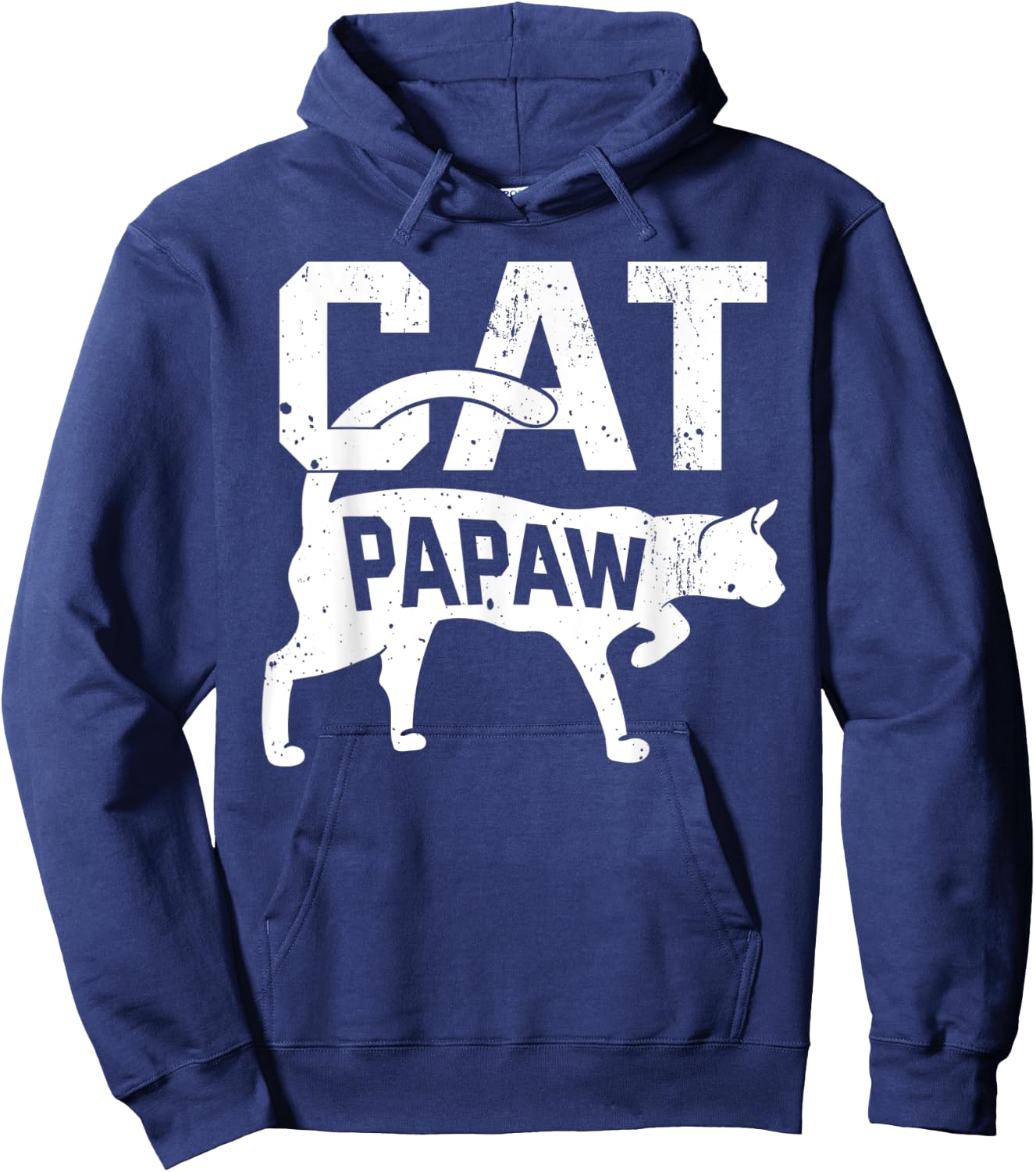 Cat Papaw Kitten Pet Owner Meow Father's Day Hoodie - Hoodie | Navy