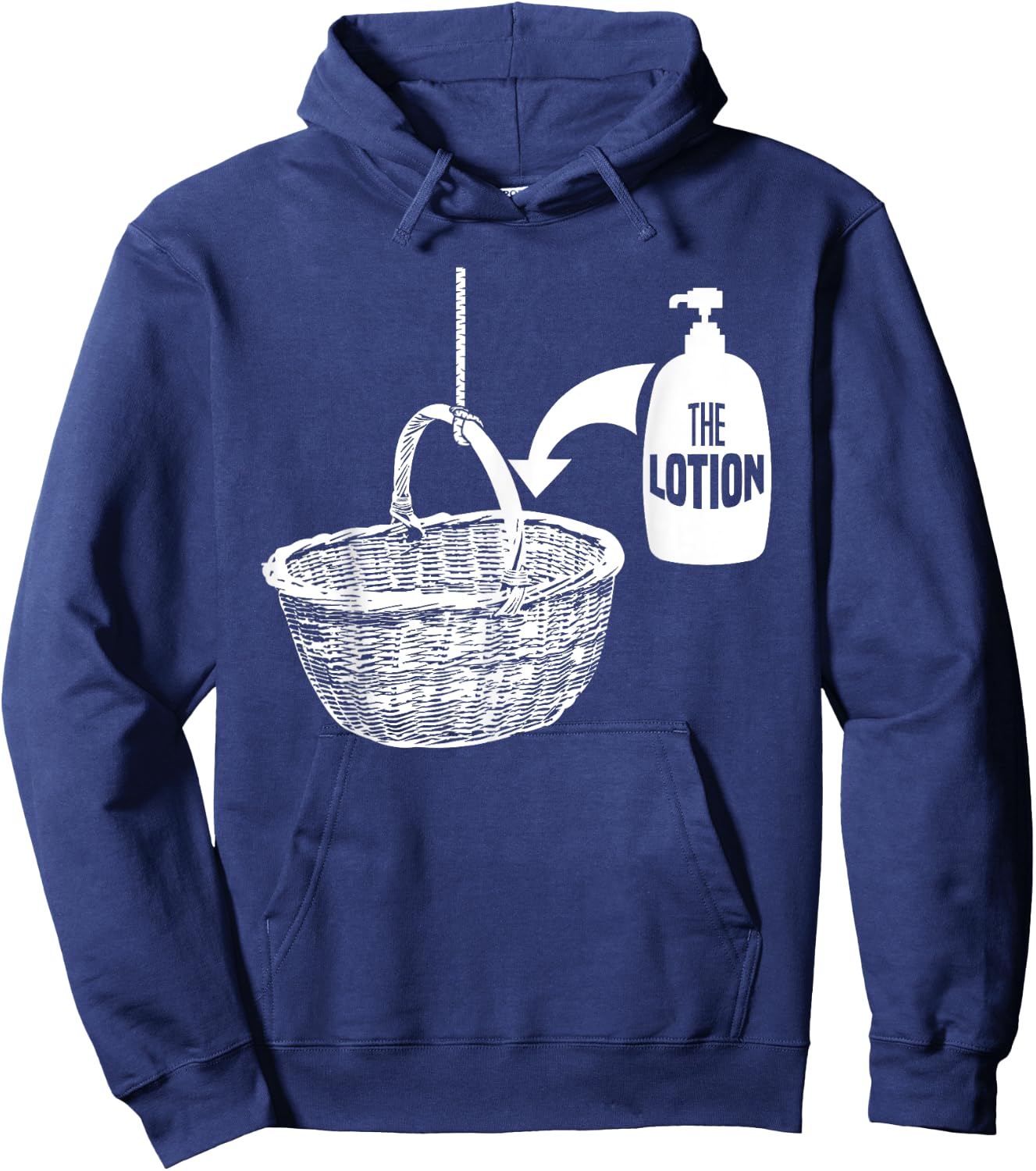 Put the Lotion in the Basket Shirt Creepy Halloween Torture Hoodie - Hoodie | Navy
