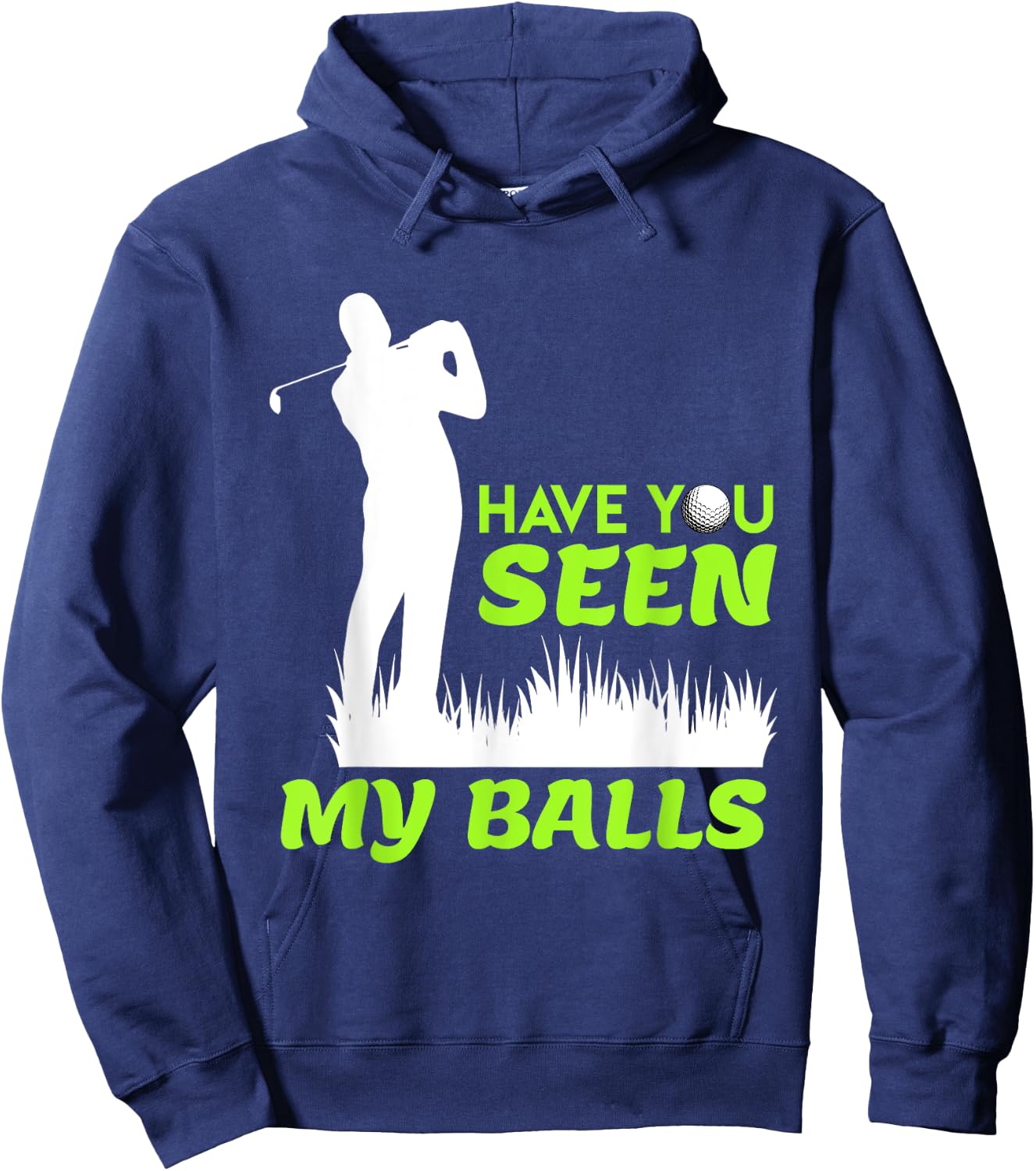 Golfer joke fun golf balls Platzreife Golf Hoodie - Hoodie | Navy