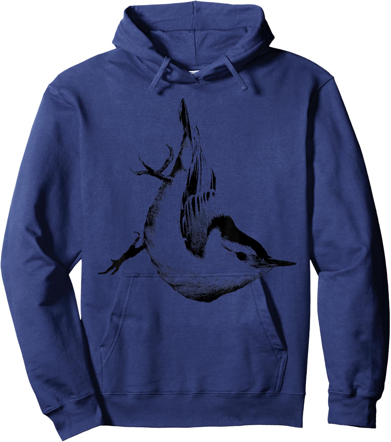 White-breasted Nuthatch Graphic Hoodie - Hoodie | Navy