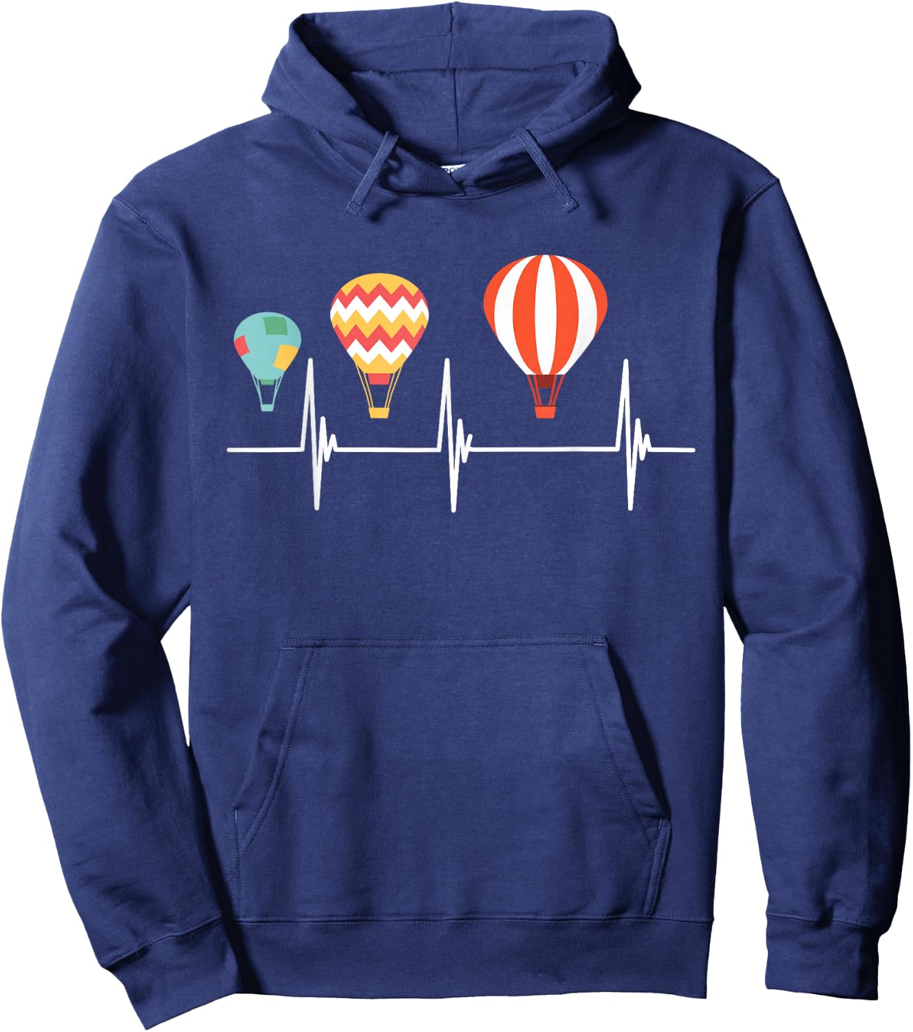 Hot Air Balloon Basket Air Hot Air Balloon Ride Hoodie - Hoodie | Navy