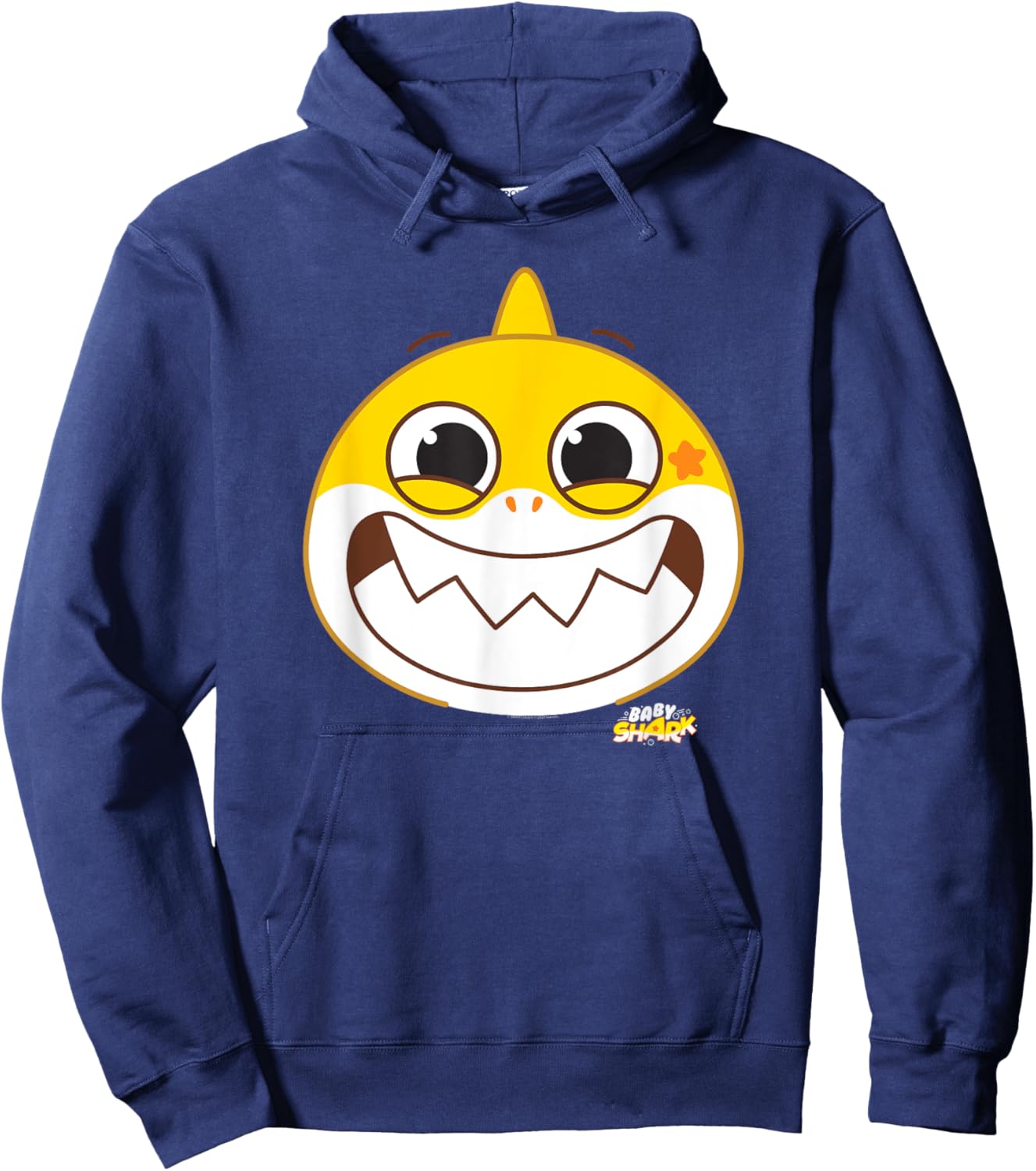 Baby Shark Smiling Hoodie - Hoodie | Navy