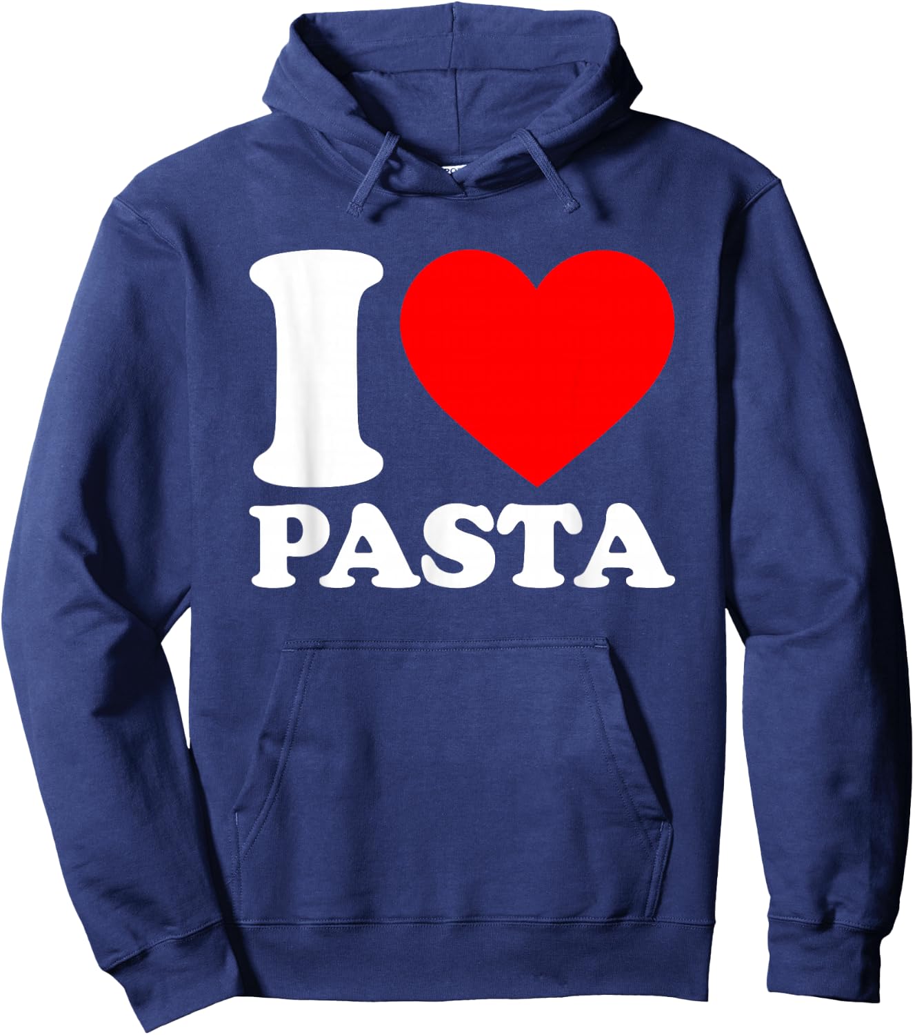 I Love Pasta Hoodie - Hoodie | Navy