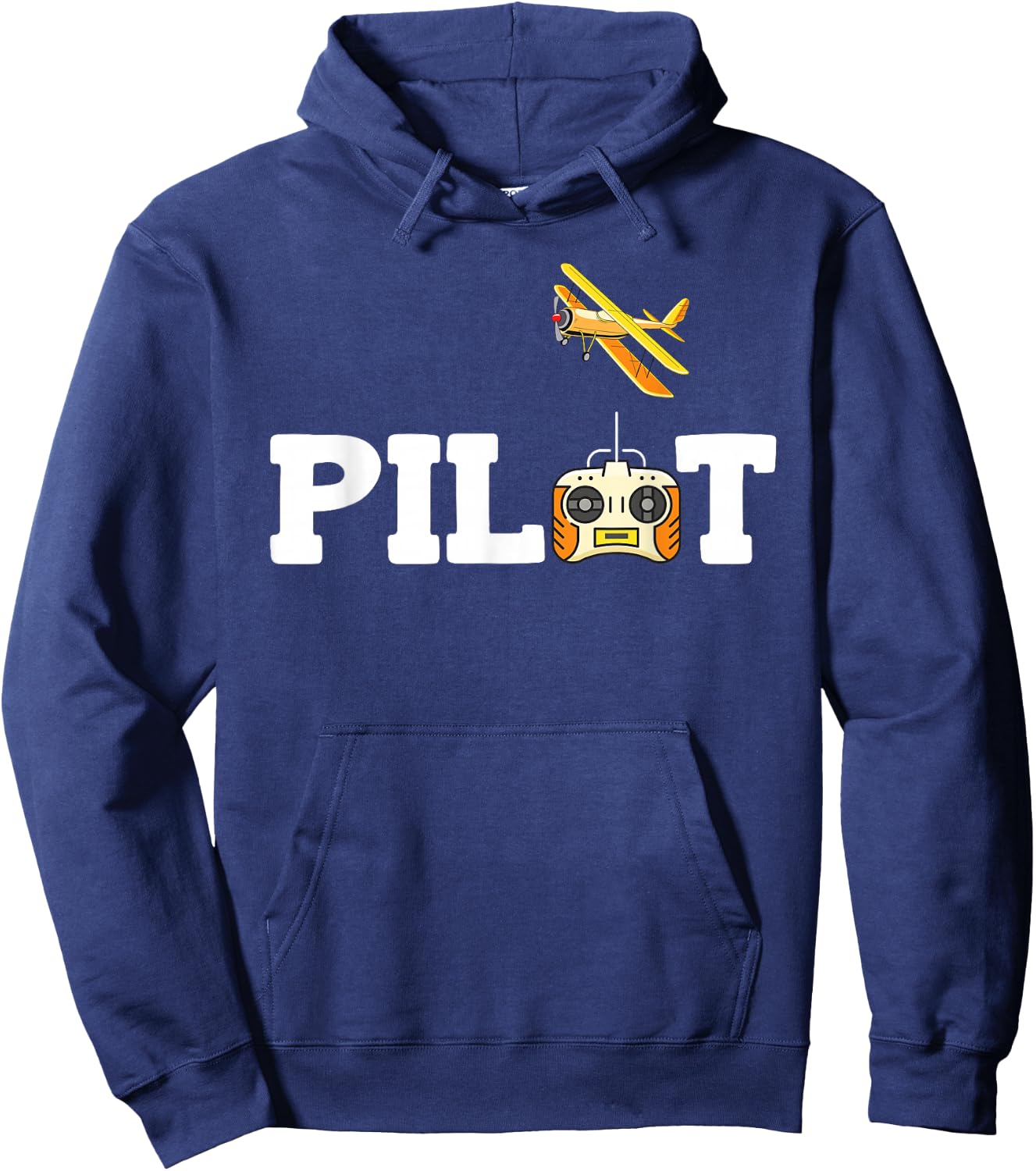 RC Pilot Model Aeroplane Remote Controlled Aeroplane RC Tarpaulin Hoodie - Hoodie | Navy
