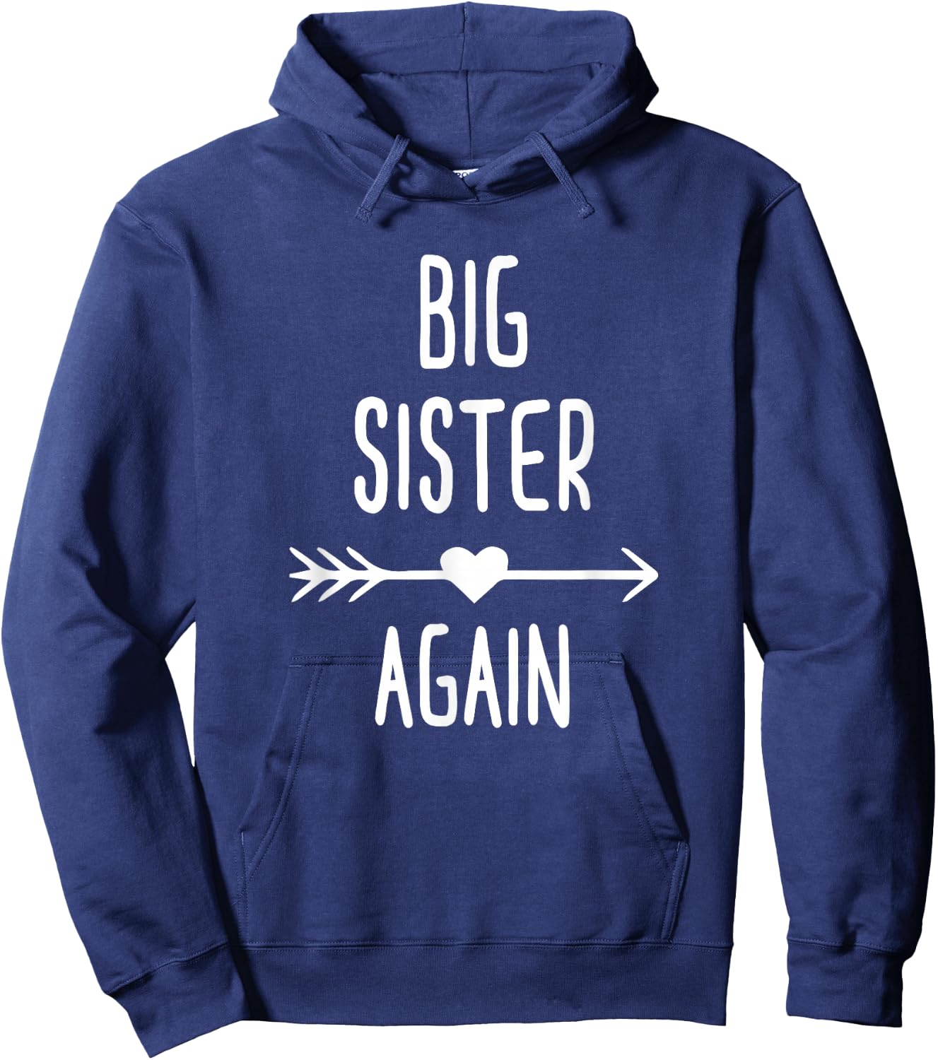 Big Sister Again Big Sister Hoodie - Hoodie | Navy