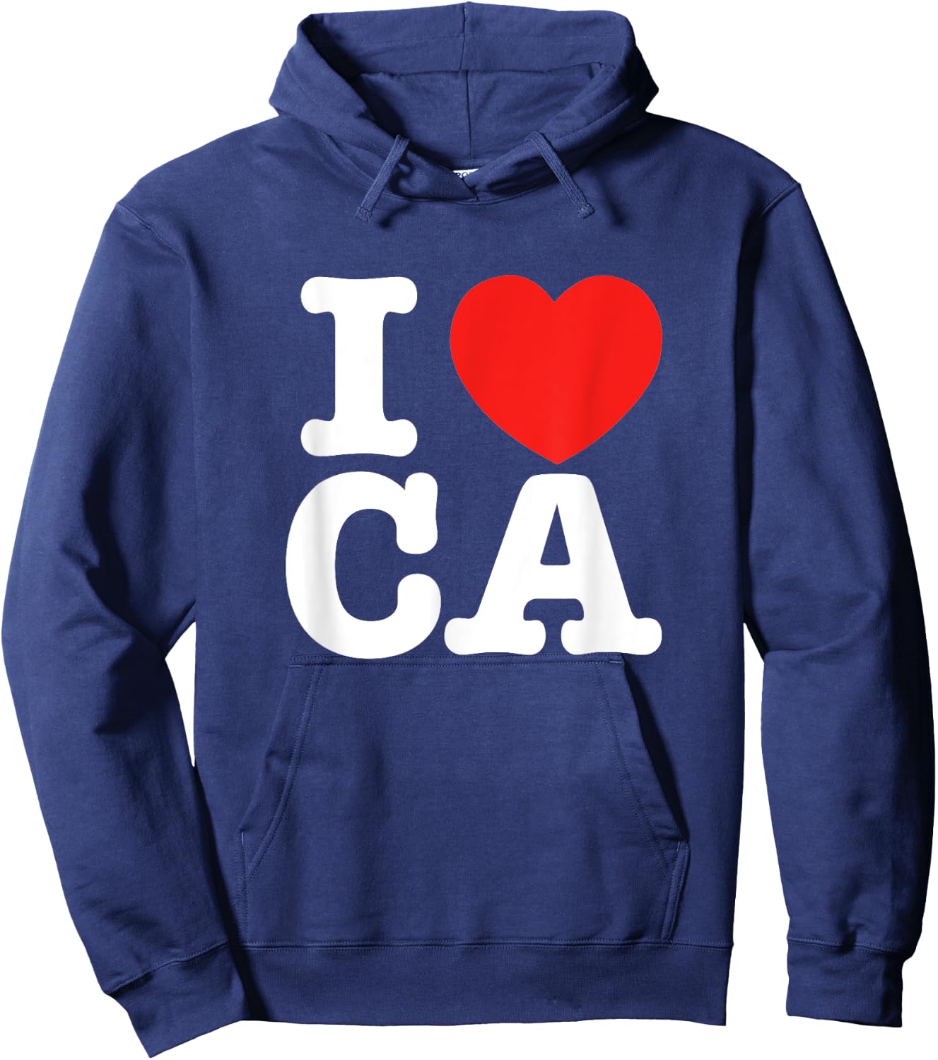 I Heart California (CA) Love Hoodie - Hoodie | Navy