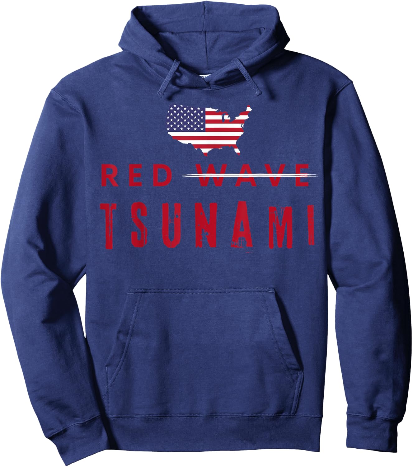 Red Wave Midterms Election Republican Vote Political Tsunami Hoodie - Hoodie | Navy