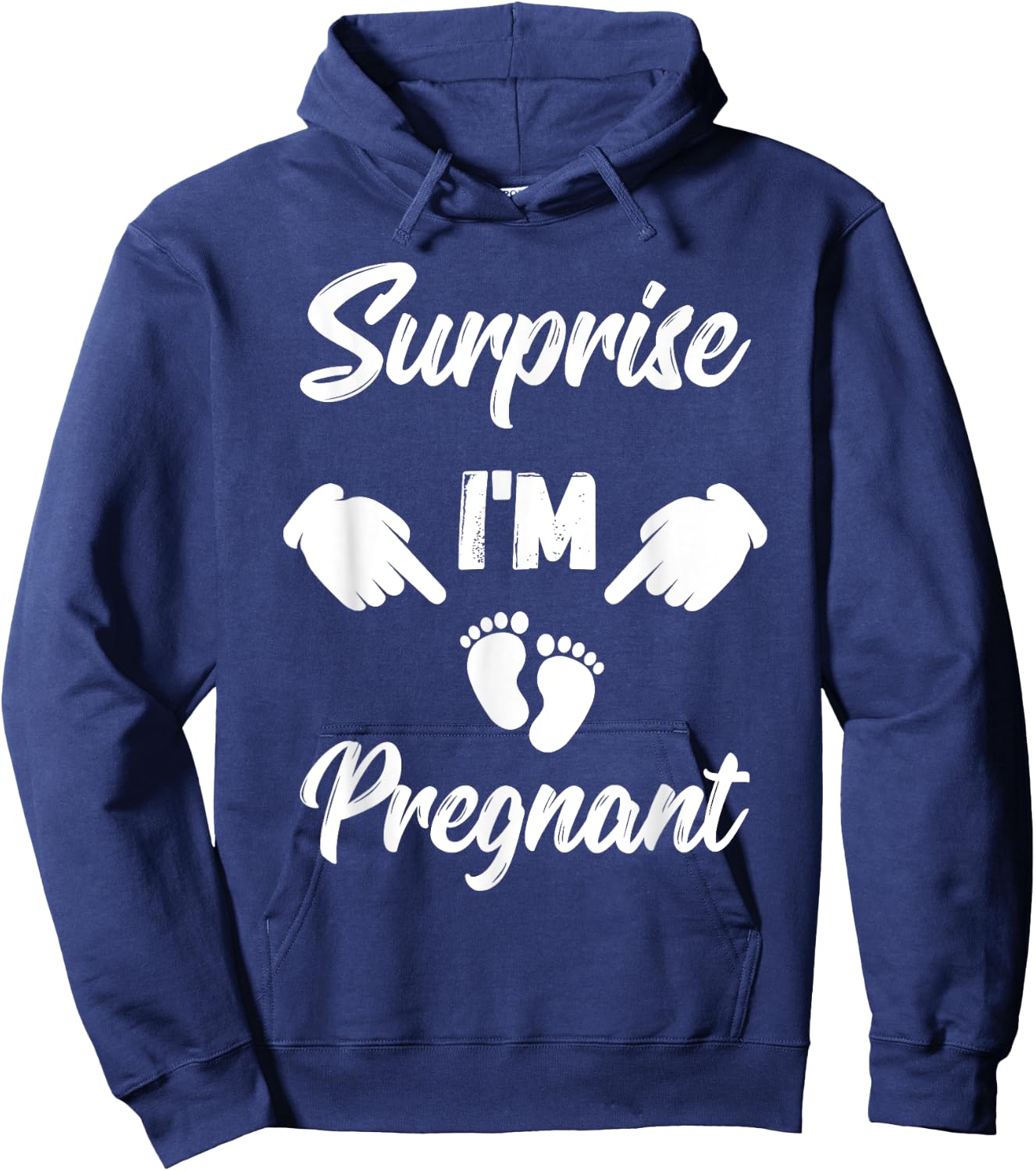 Surprise I'm Pregnant Gender Reveal Future Mother Hoodie - Hoodie | Navy