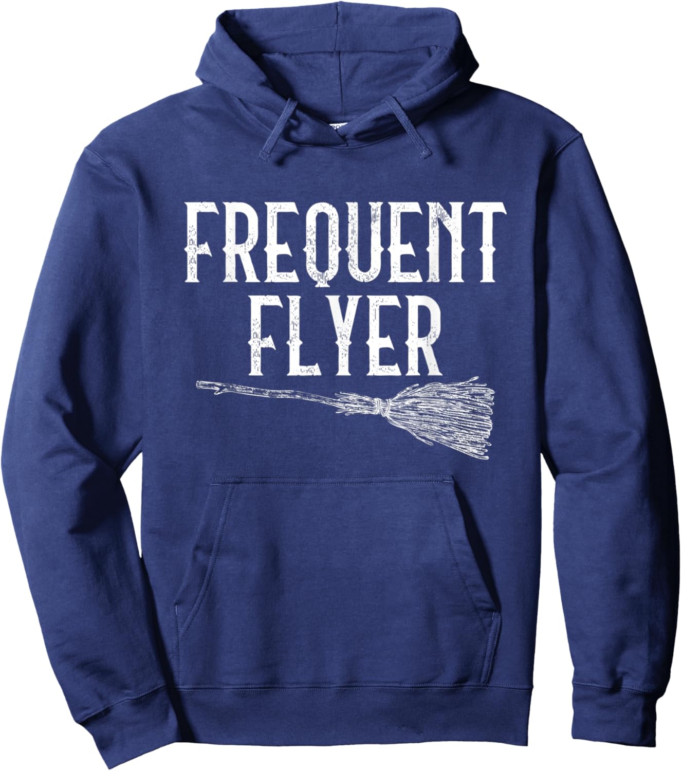Witch Shirt for Halloween Party Witches Frequent Flyer Gift Hoodie - Hoodie | Navy