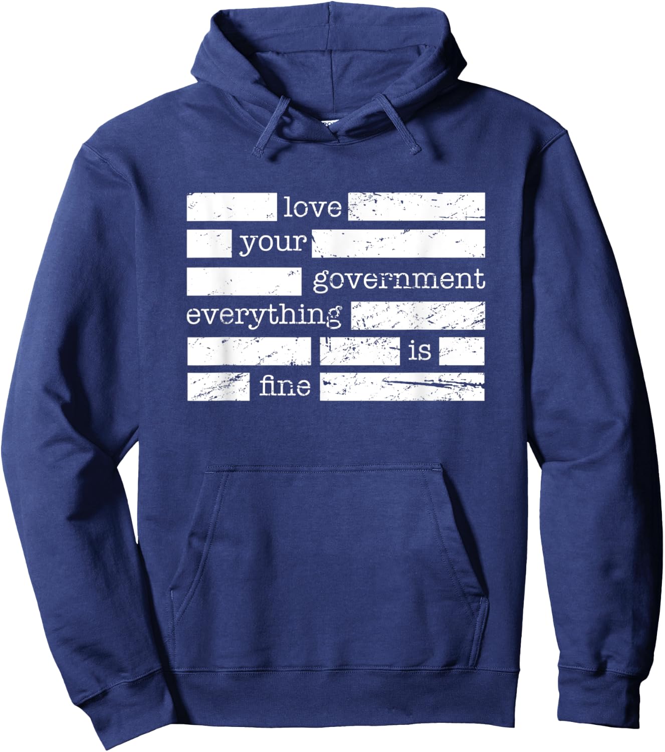 Redacted Conspiracy Theorist Hoodie - Hoodie | Navy