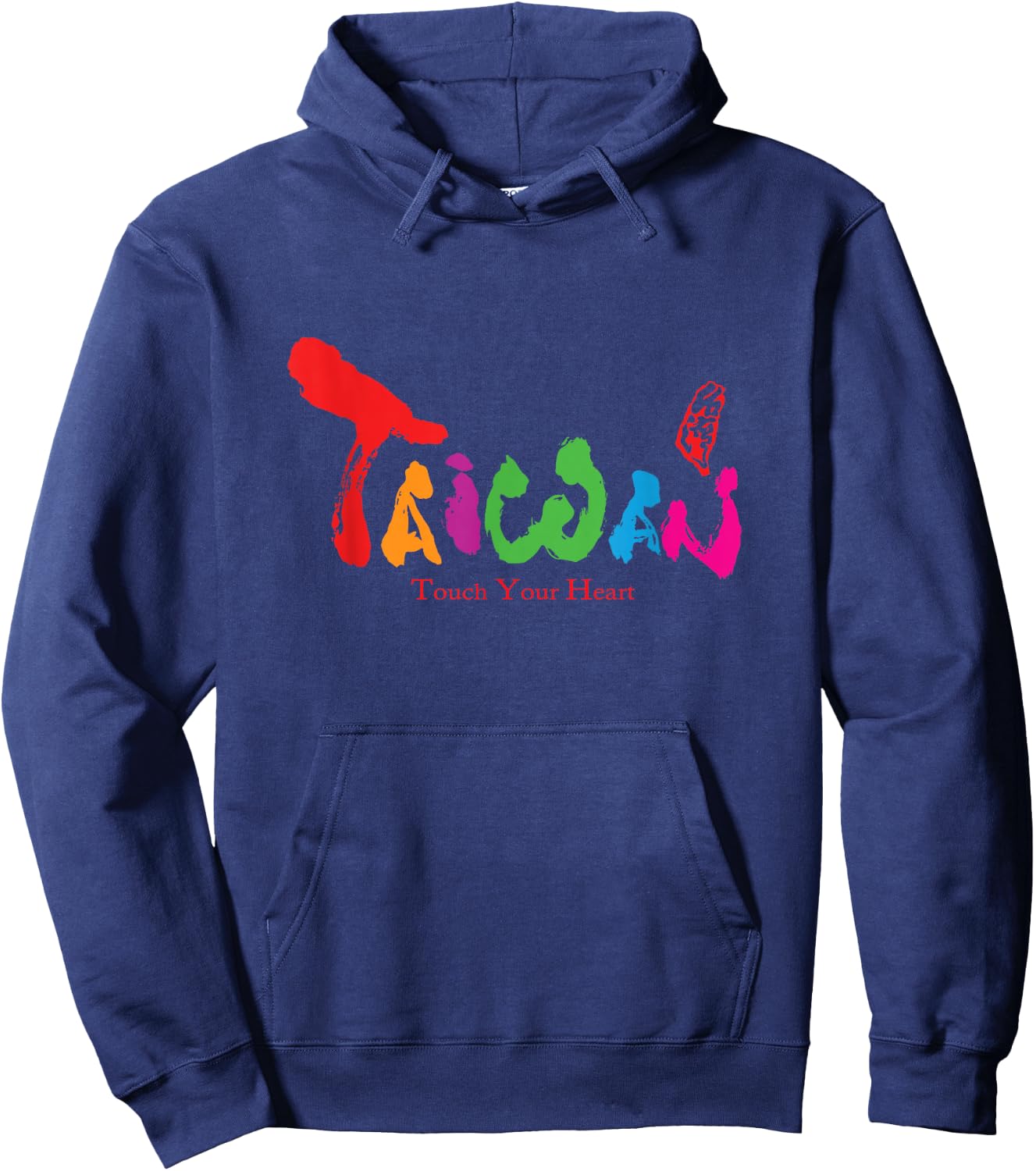 Taiwan Touch Your Heart Formosa I love Taiwan Graphic 我愛台灣 Hoodie - Hoodie | Navy
