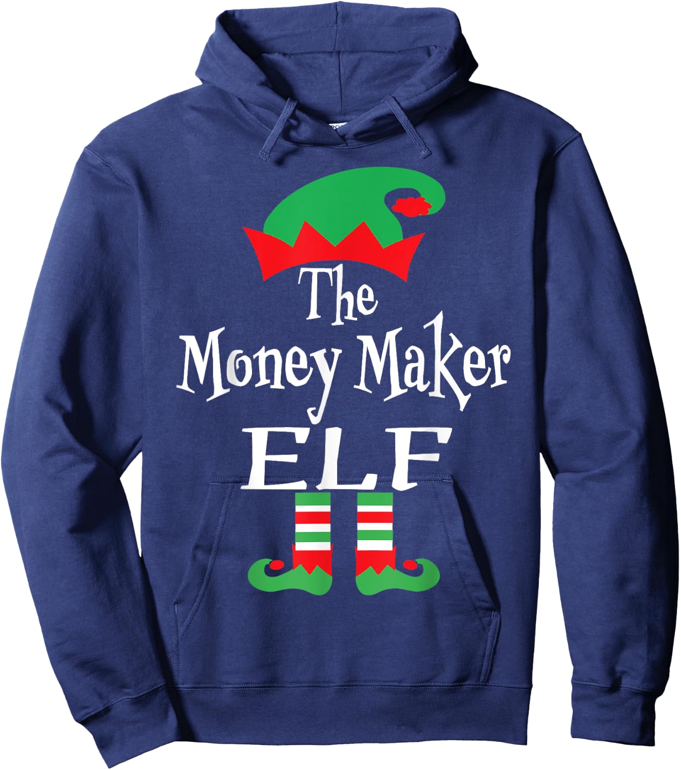 Funny Christmas The Money Maker Elf Business Owner Gifts Hoodie - Hoodie | Navy