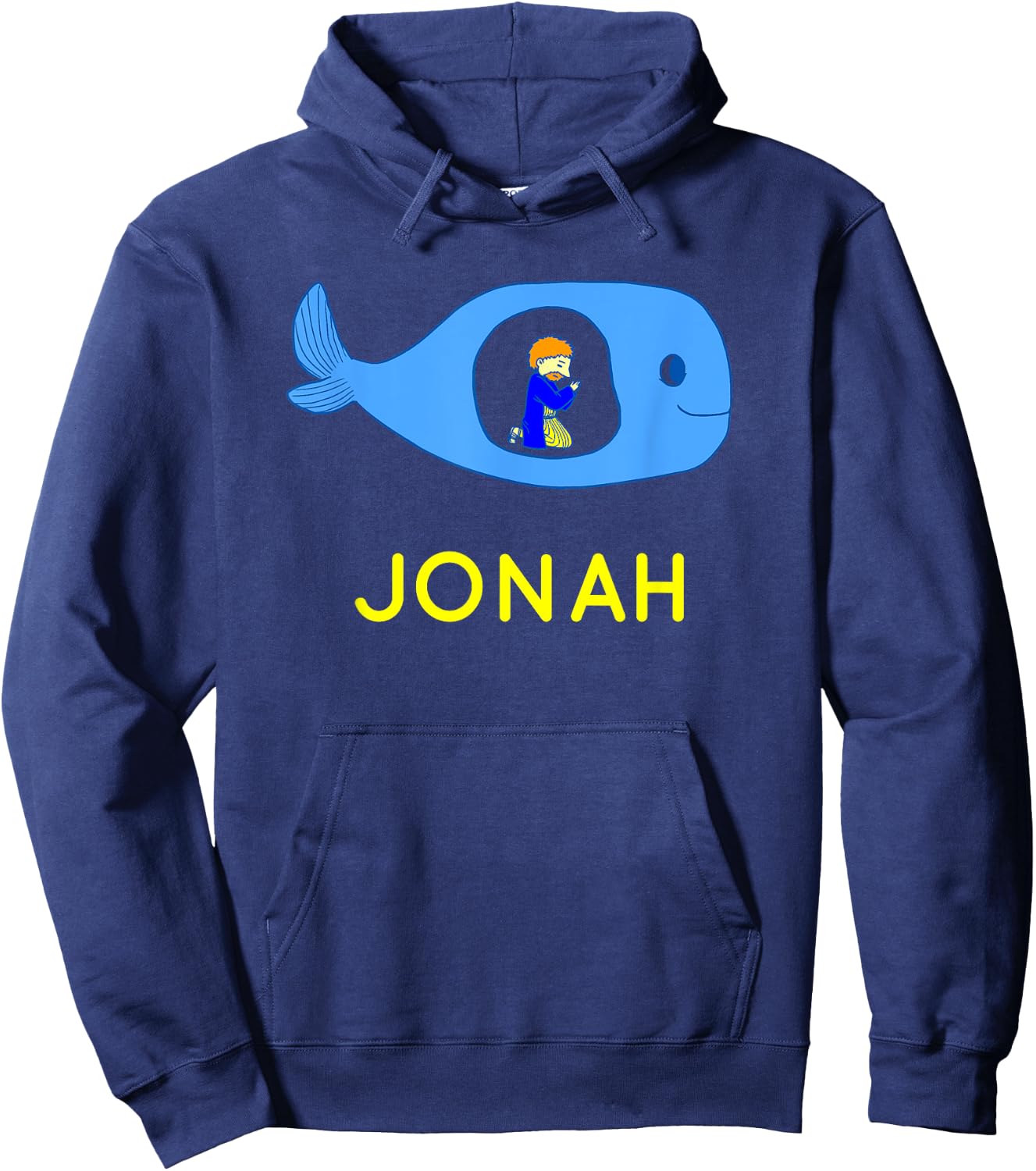 Jonah - Whale Bible Story Hoodie - Hoodie | Navy