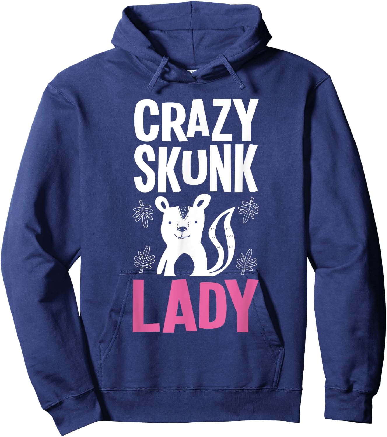 Crazy Skunk Lady - Mephitidae Animal Lover Zookeeper Hoodie - Hoodie | Navy
