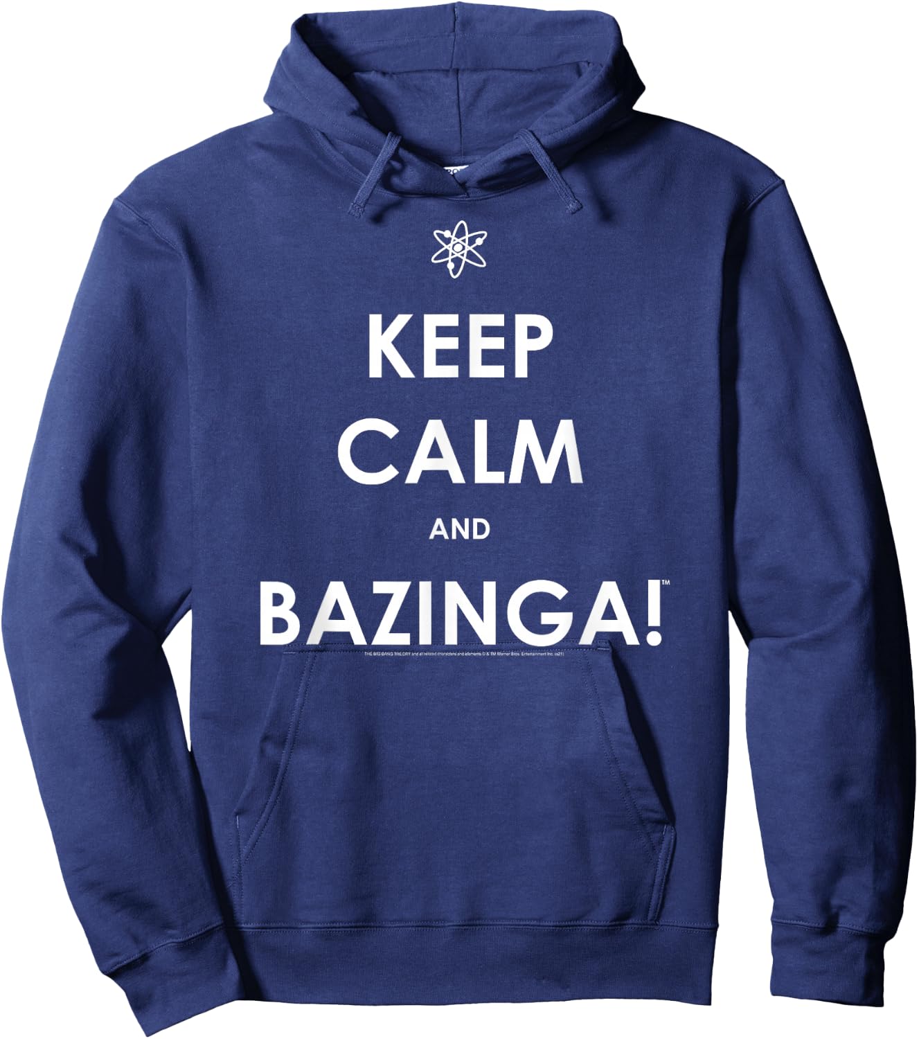 The Big Bang Theory Keep Calm and Bazinga TV Show Hoodie - Hoodie | Navy