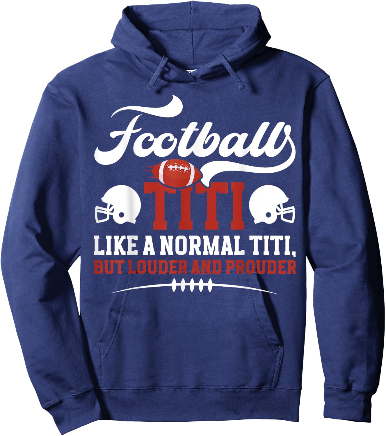 Football Titi of A Football Player Titi Definition Hoodie - Hoodie | Navy