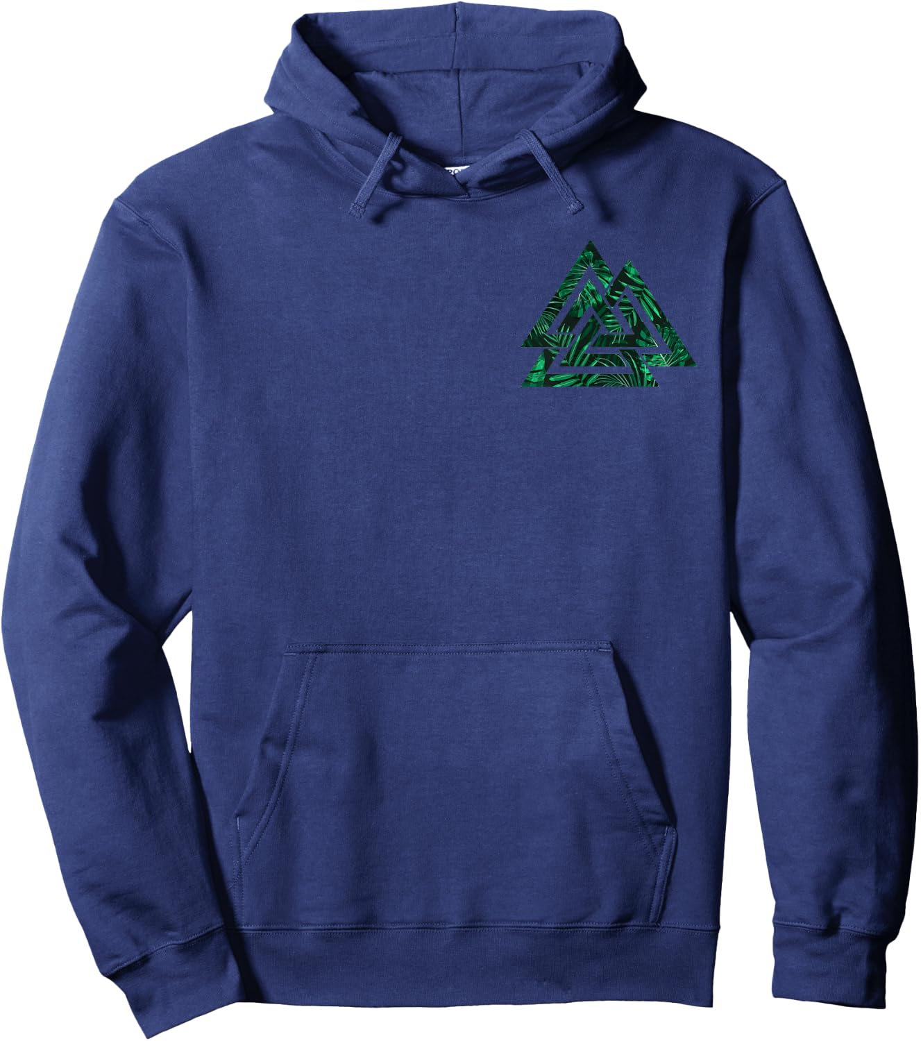 Valhalla Nordic Pagan Viking Warrior Odin Valknut Symbol Hoodie - Hoodie | Navy